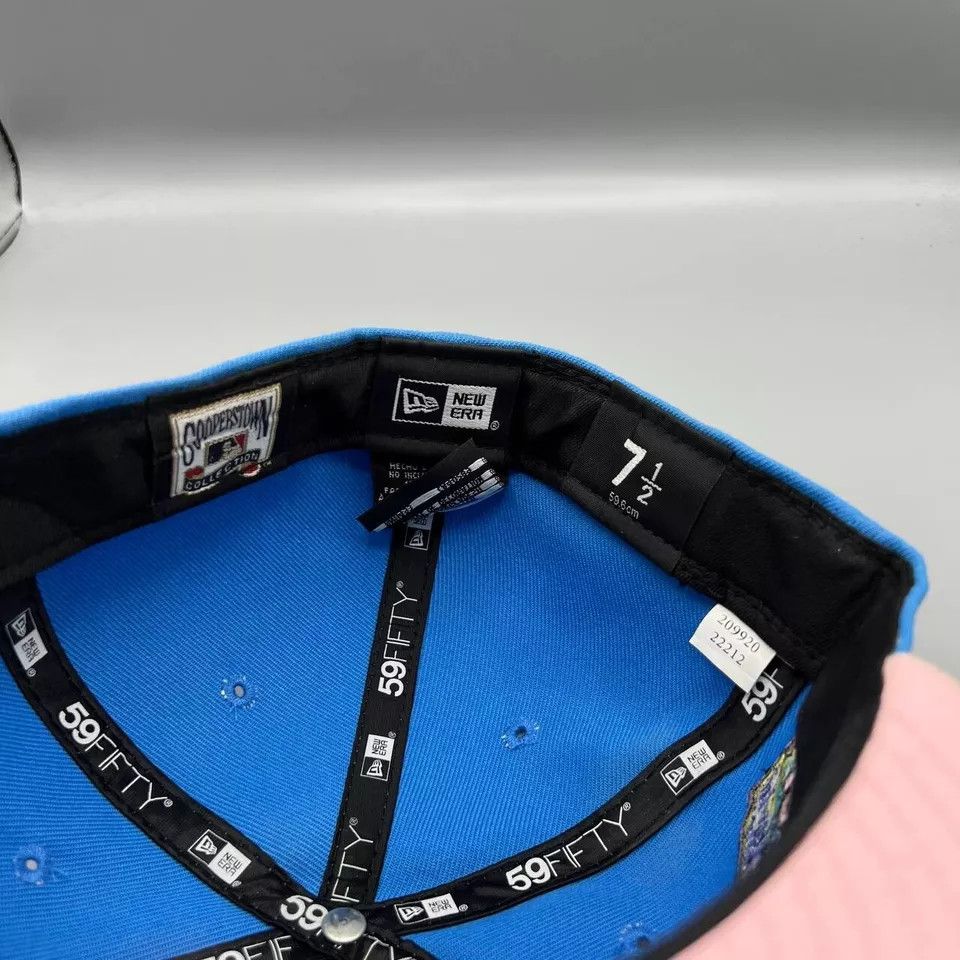 New Era Miami Marlins Hat men 7 1/2 Blue 59Fifty New Era Fitted Cap Size ONE SIZE - 5 Thumbnail