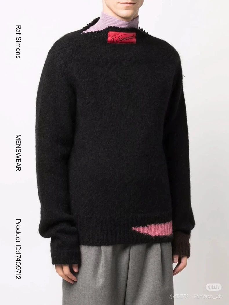 Raf Simons Raf simons 2021AW A-word collar contrasting colour stitchi Size US M / EU 48-50 / 2 - 3 Thumbnail