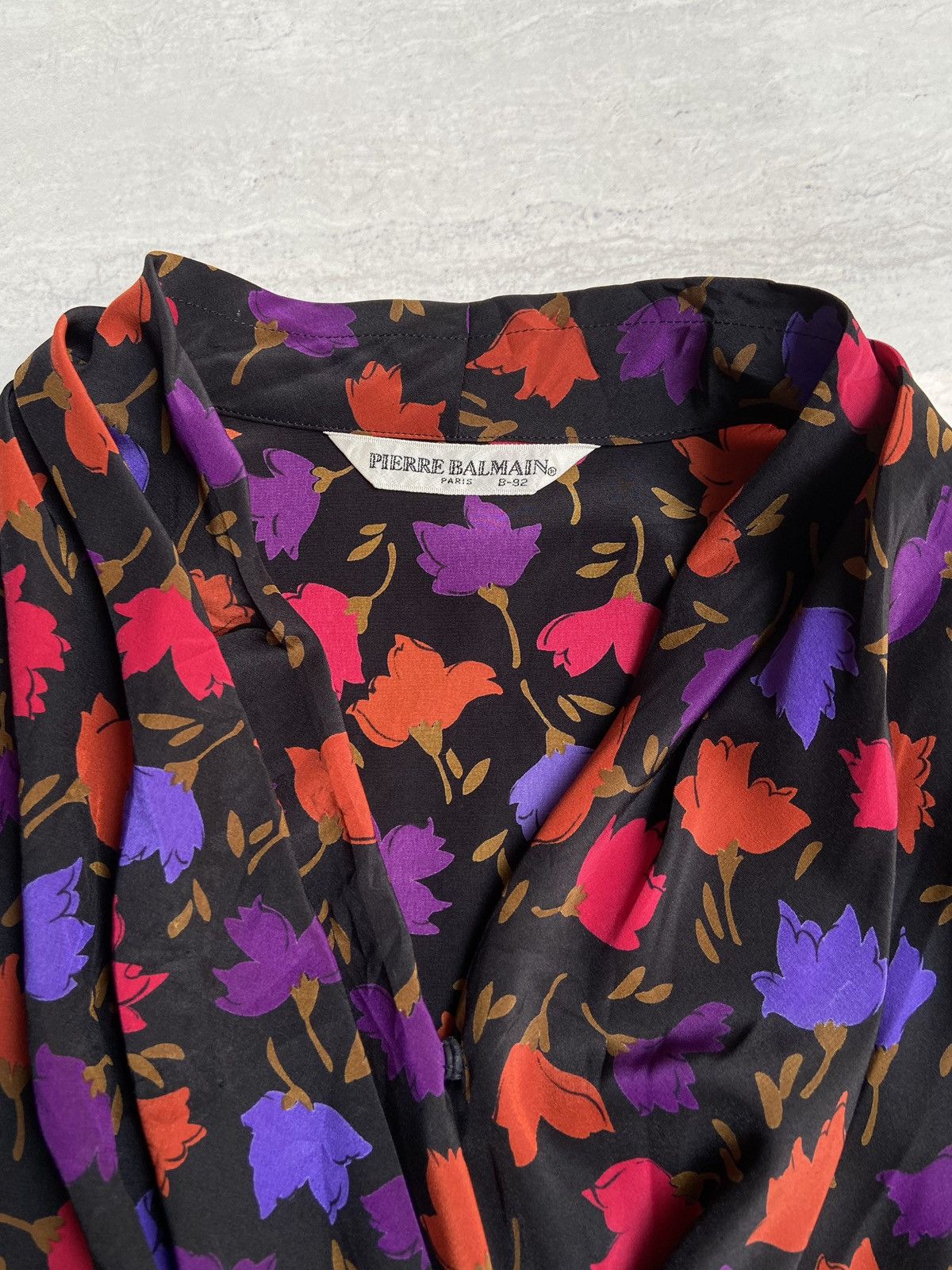 Pierre Balmain PIERRE BALMAIN Flower Motive Blouse Size M / US 6-8 / IT 42-44 - 9 Thumbnail