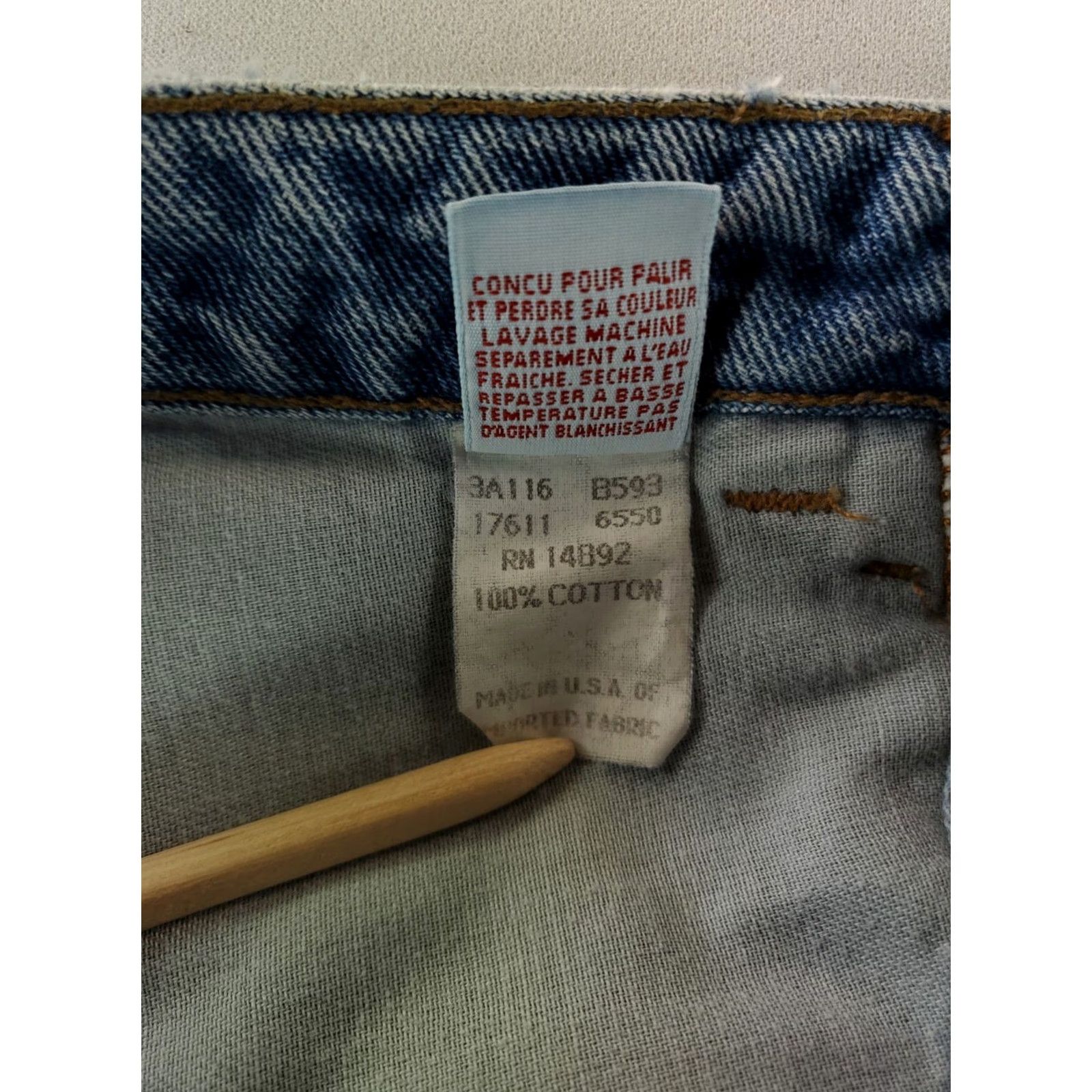 Vintage VINTAGE Girbaud Jeans Tapered 90s Marithe Francois Blue Womens 8 26x29.5 Size 30" / US 8 / IT 44 - 5 Thumbnail