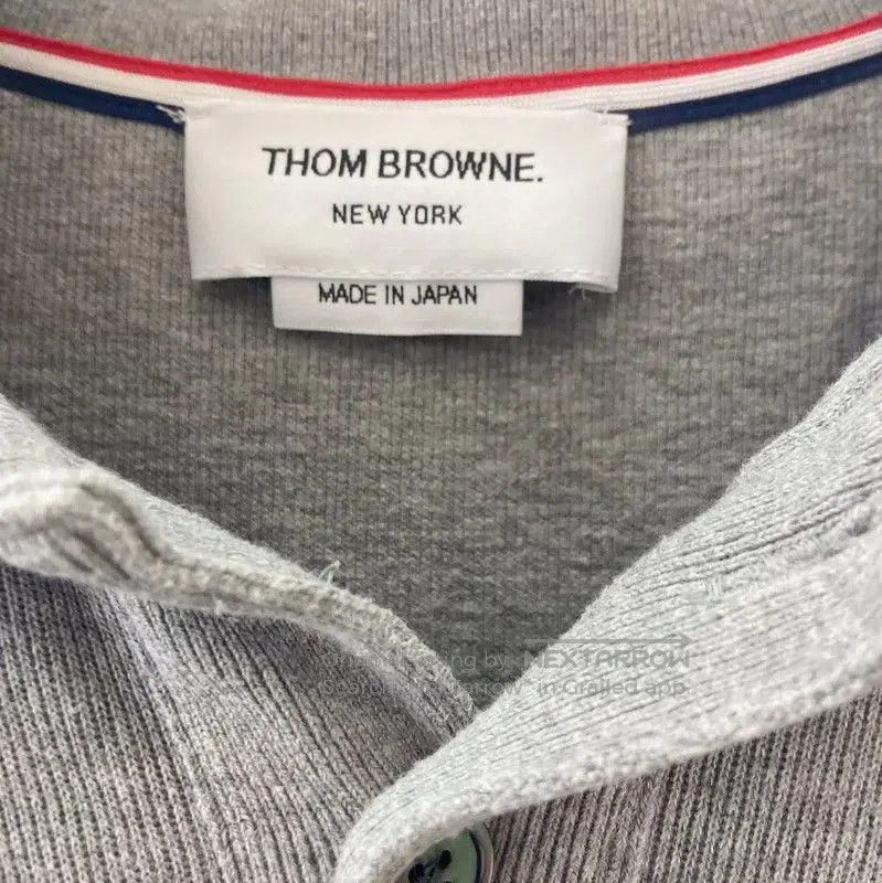 Thom Browne Thom Browne Gray Cotton Men's Polo Shirt . Size US S / EU 44-46 / 1 - 3 Thumbnail