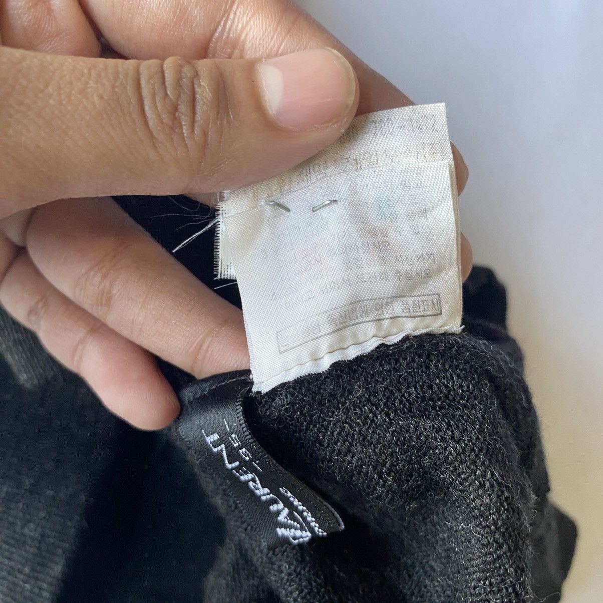 Vintage × Yves Saint Laurent Dark Grey Logo Embroidered YSL Sweater Knitwear Size US M / EU 48-50 / 2 - 8 Thumbnail