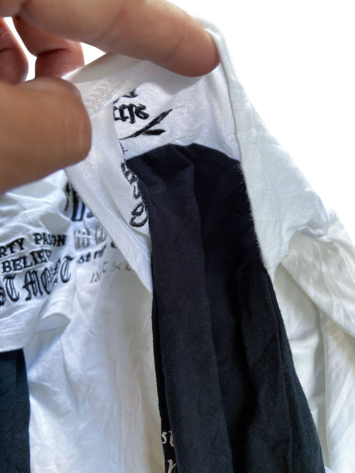 Japanese Brand TOO COOL TOO DIE DOUBLE LAYER PUNK LONG SLEEVE Size US M / EU 48-50 / 2 - 11 Thumbnail