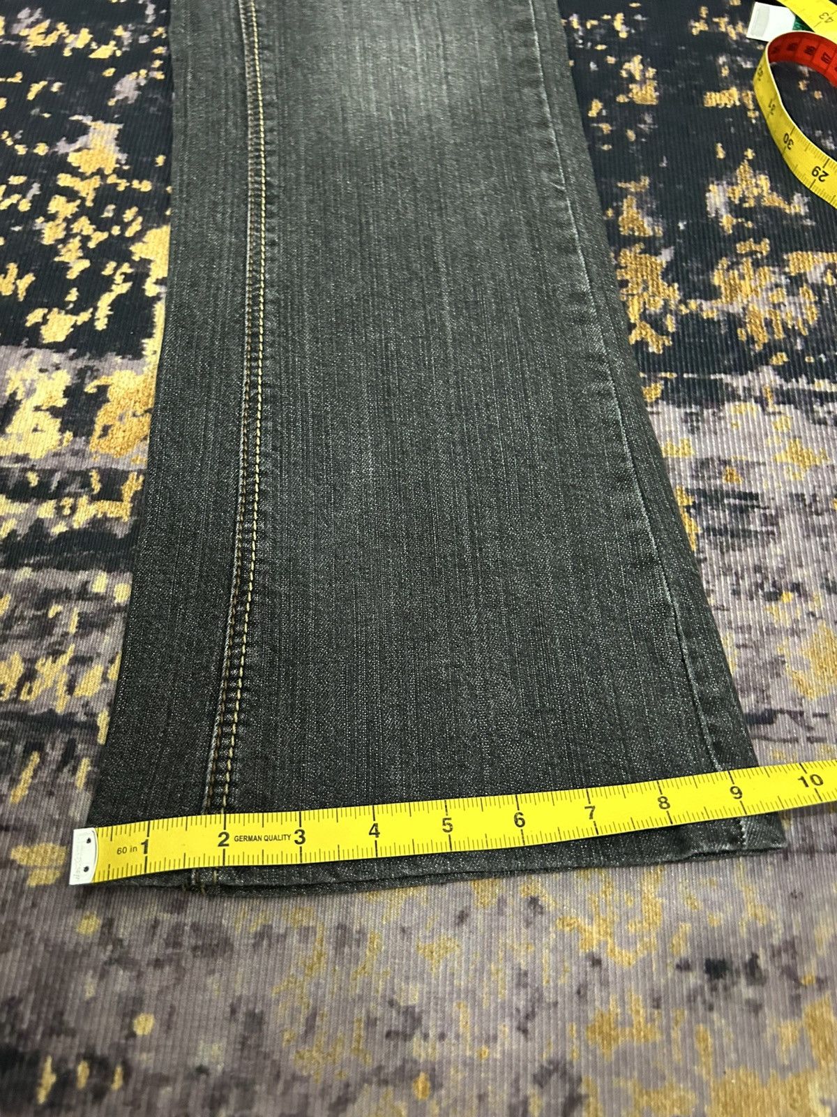 Japanese Brand 🔥🇯🇵 MASAKIMATSUSHIMA Japan Leather Pocket Flare Jeans Size US 27 - 20 Thumbnail
