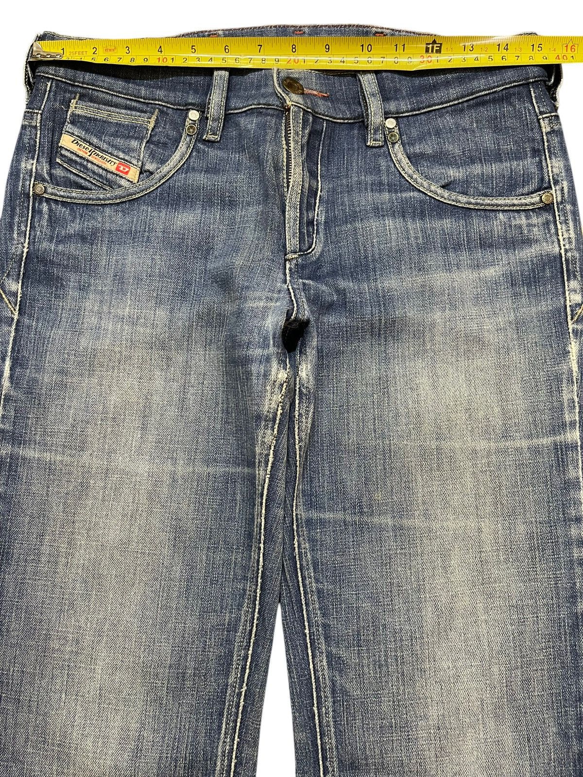 Diesel Vintage Diesel Industry Faded Wash Style Wide Leg Jeans Size US 30 / EU 46 - 12 Thumbnail