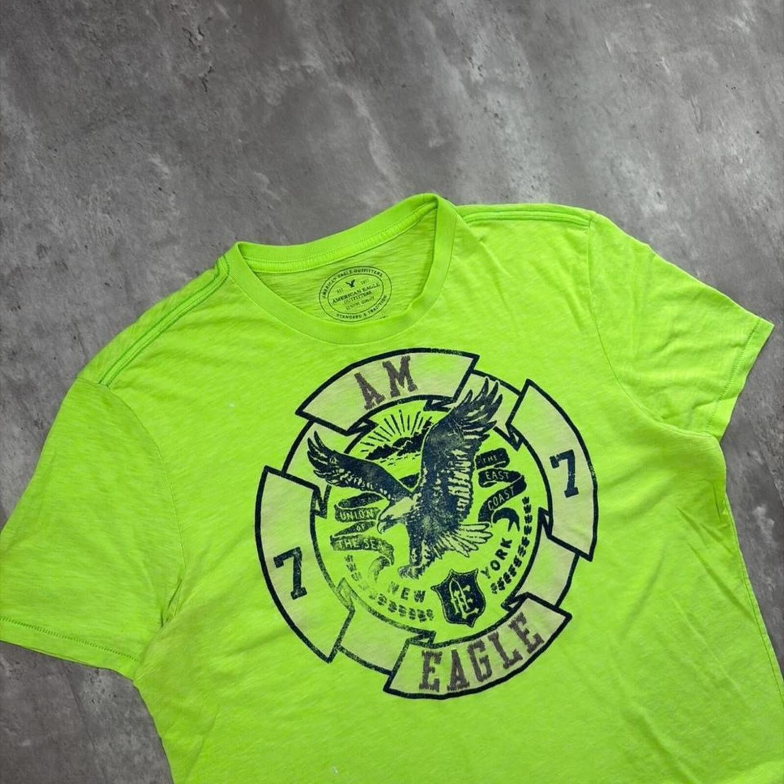 American Eagle Outfitters Y2K Yellow American Eagle Grunge Skater Gothic T-Shirt Size US L / EU 52-54 / 3 - 4 Thumbnail