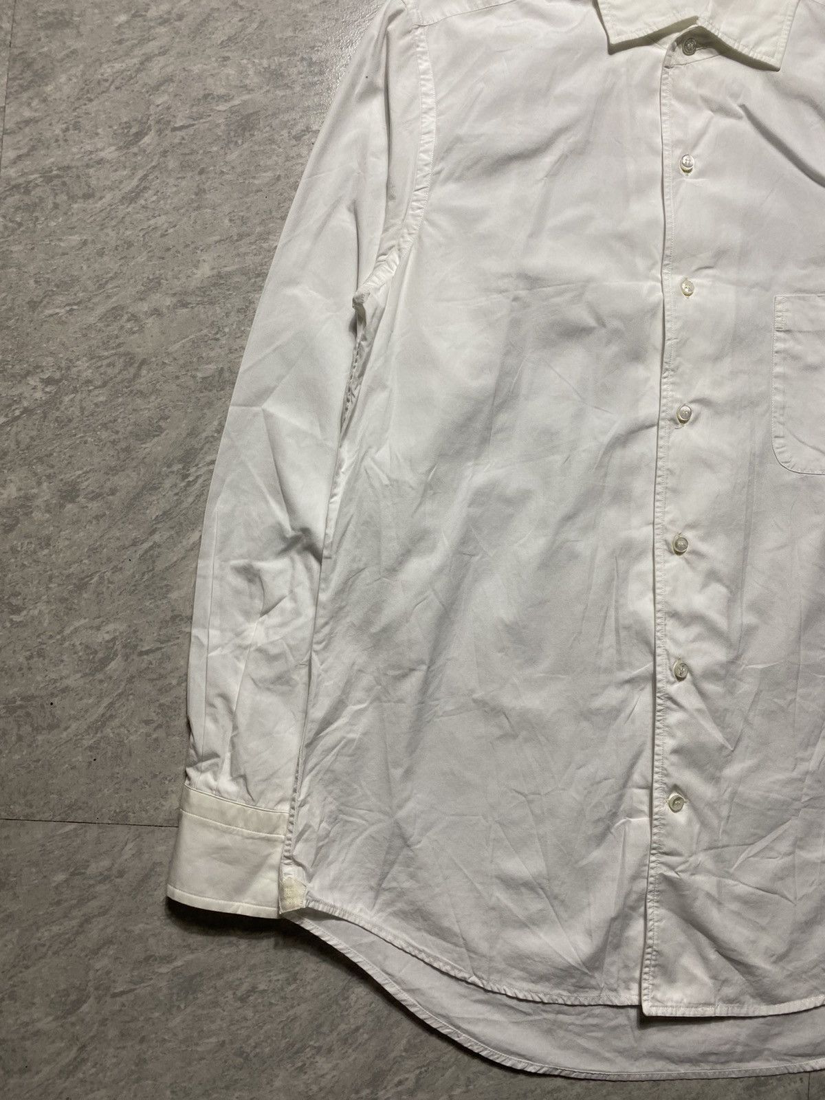 Loro Piana LORO PIANA ANDRE COTTON SHIRT OPTICAL WHITE Size US S / EU 44-46 / 1 - 4 Thumbnail