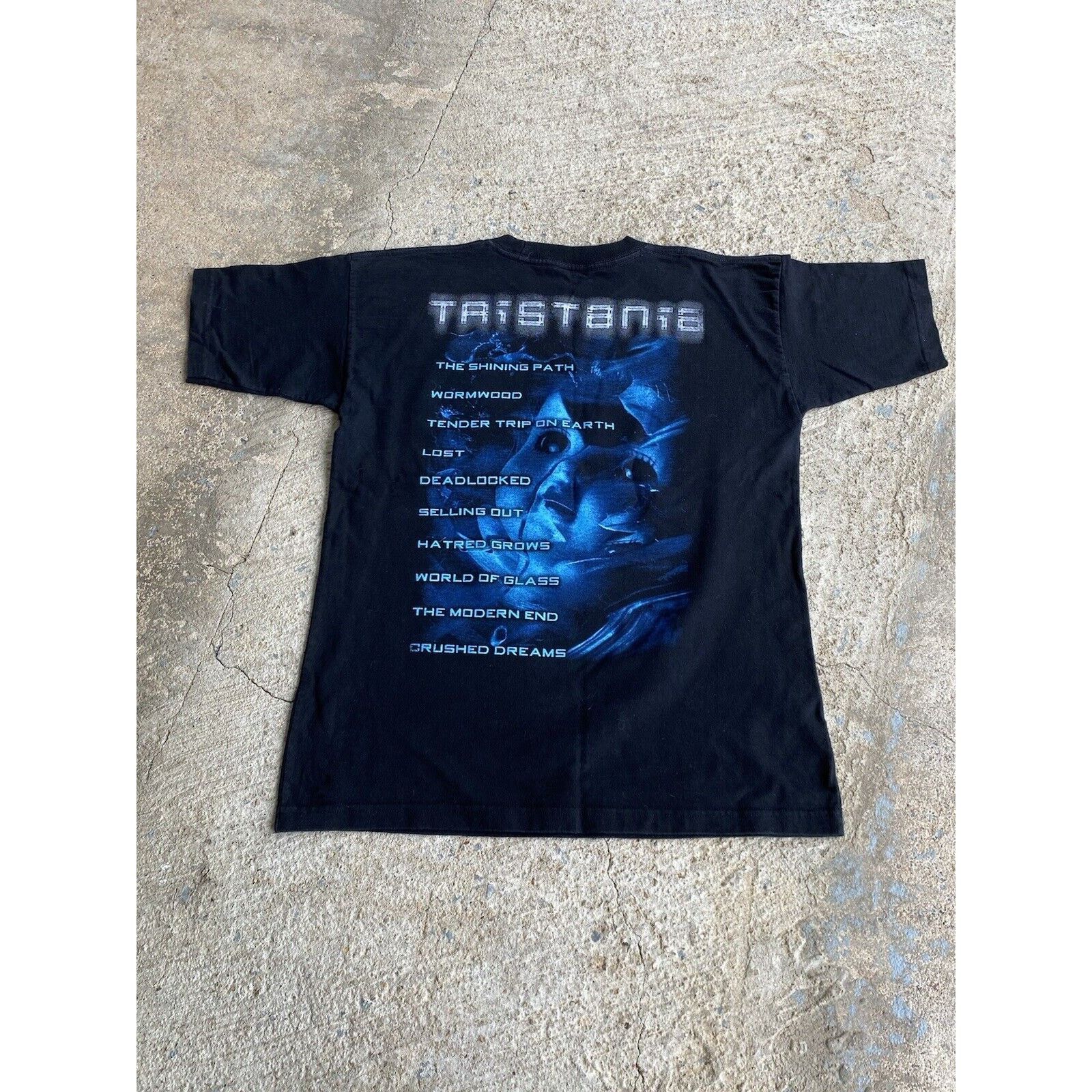 Band Tees Vintage Tristania World Of Glass Metal Double Sided Shirt Size US S / EU 44-46 / 1 - 5 Thumbnail