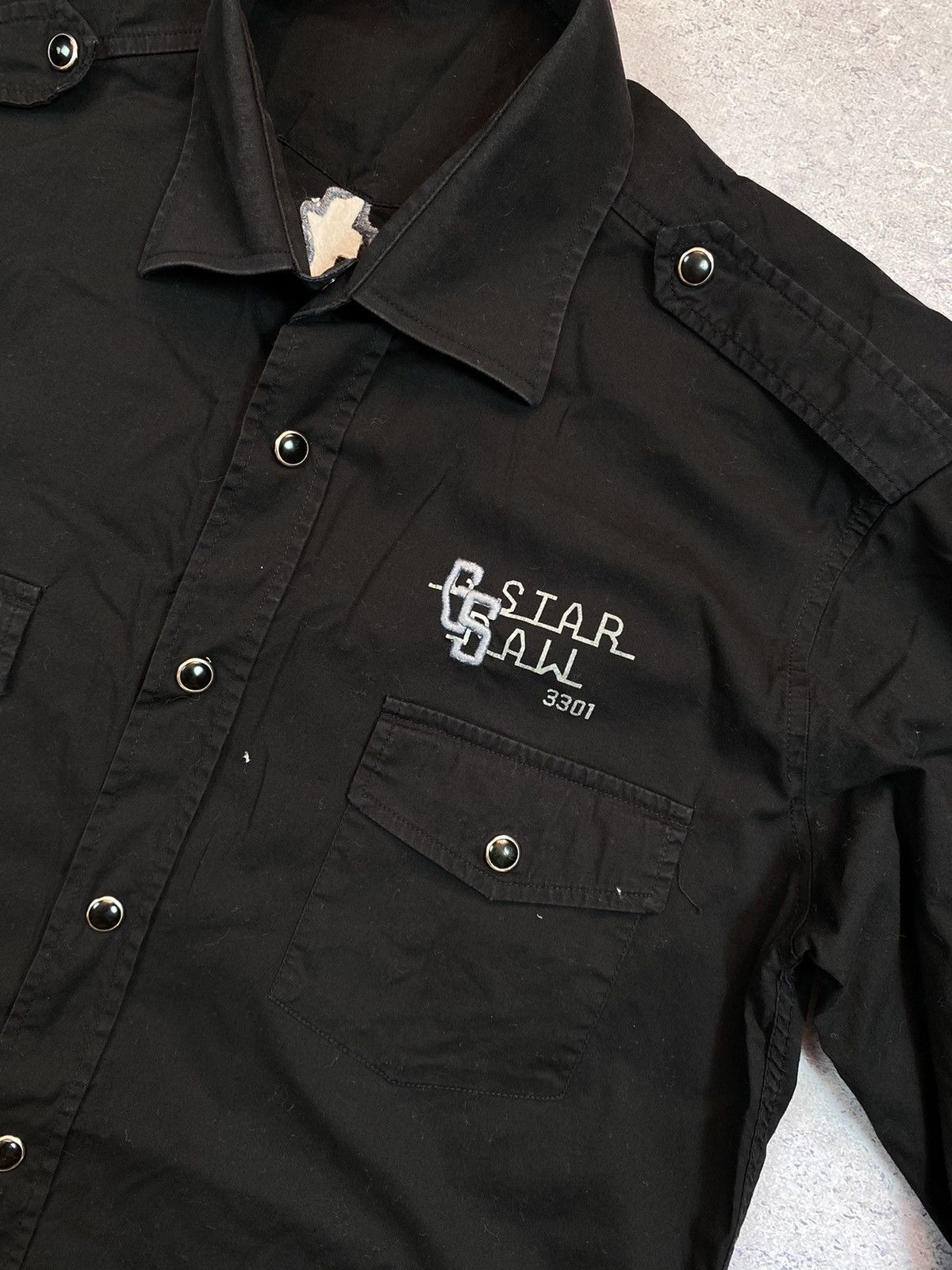 G-Star G Star Raw Men’s Black Shirt With Big Logo Size US M / EU 48-50 / 2 - 5 Thumbnail