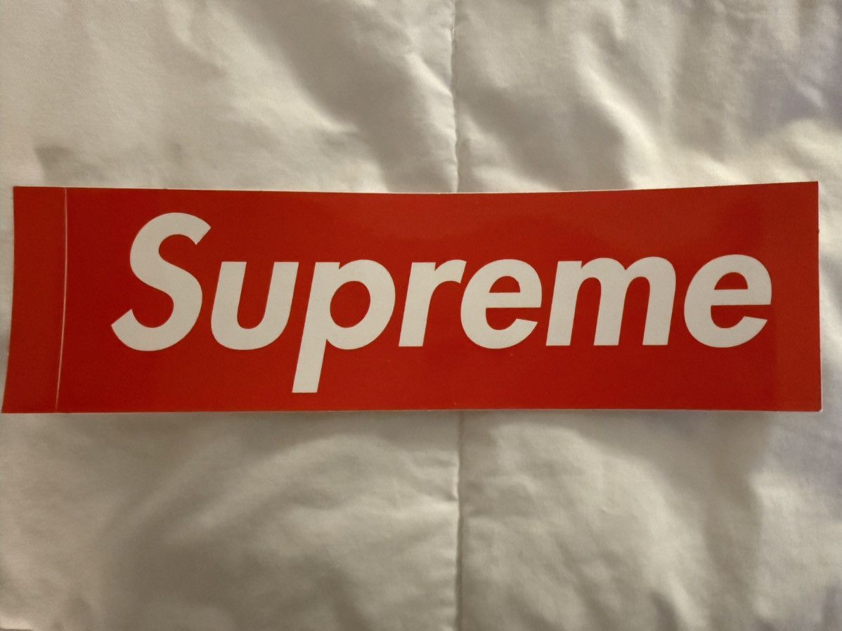 Supreme 5 total SUPREME Red Box Logo Bumper Stickers Decals 2.2x7.6” Size ONE SIZE - 7 Thumbnail