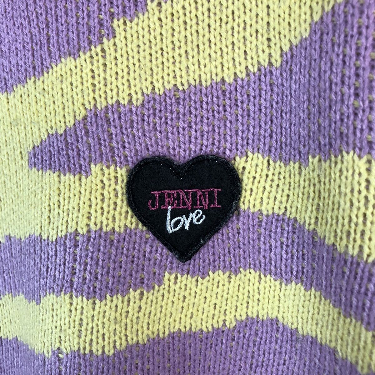 Homespun Knitwear × Japanese Brand Jenni Love Pink/Yellow tiger stripe Knitwear #A1342 Size M / US 6-8 / IT 42-44 - 10 Thumbnail