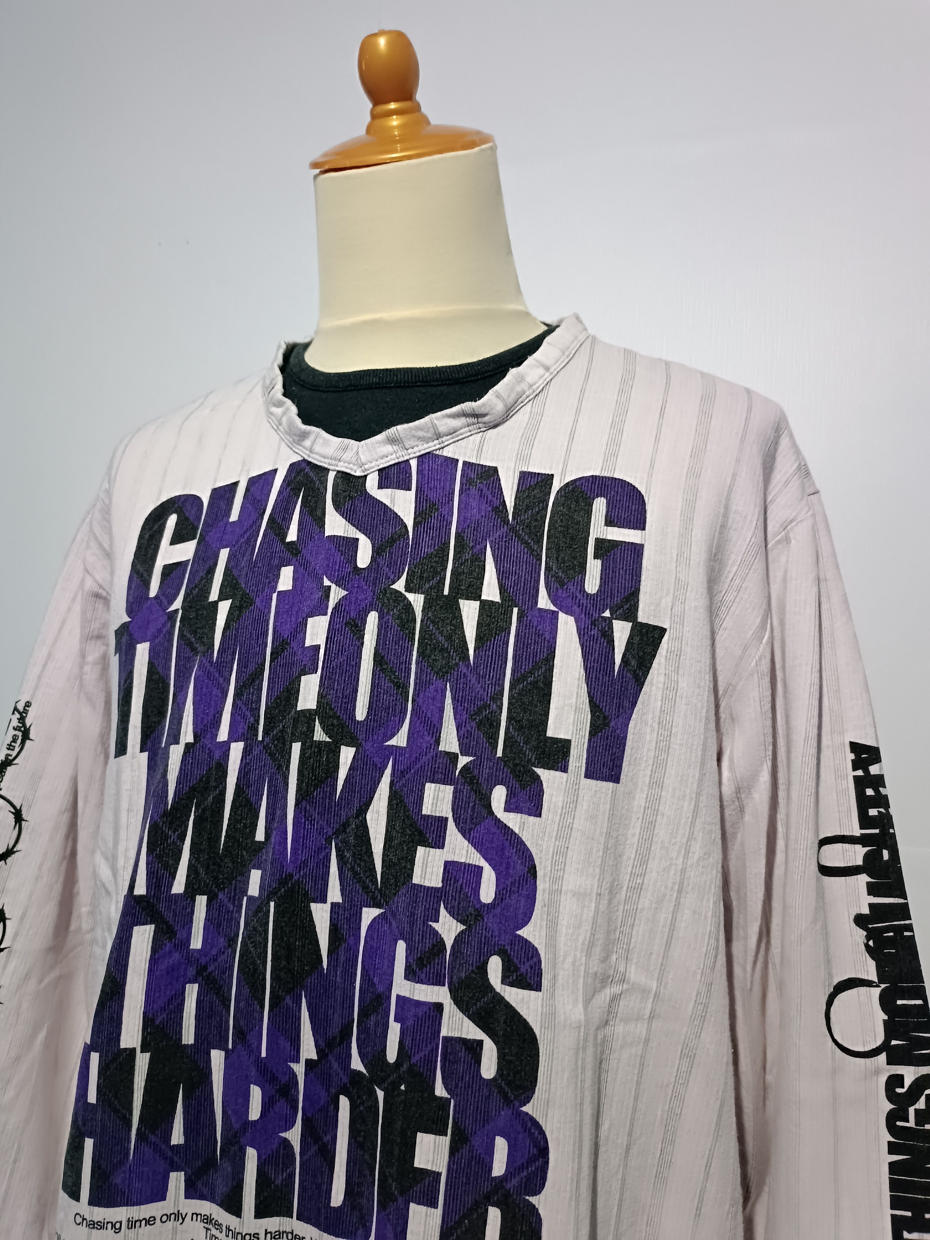 Japanese Brand Vintage Y2K Double Layer Shirt Poem Seditionaries Size US L / EU 52-54 / 3 - 2 Thumbnail