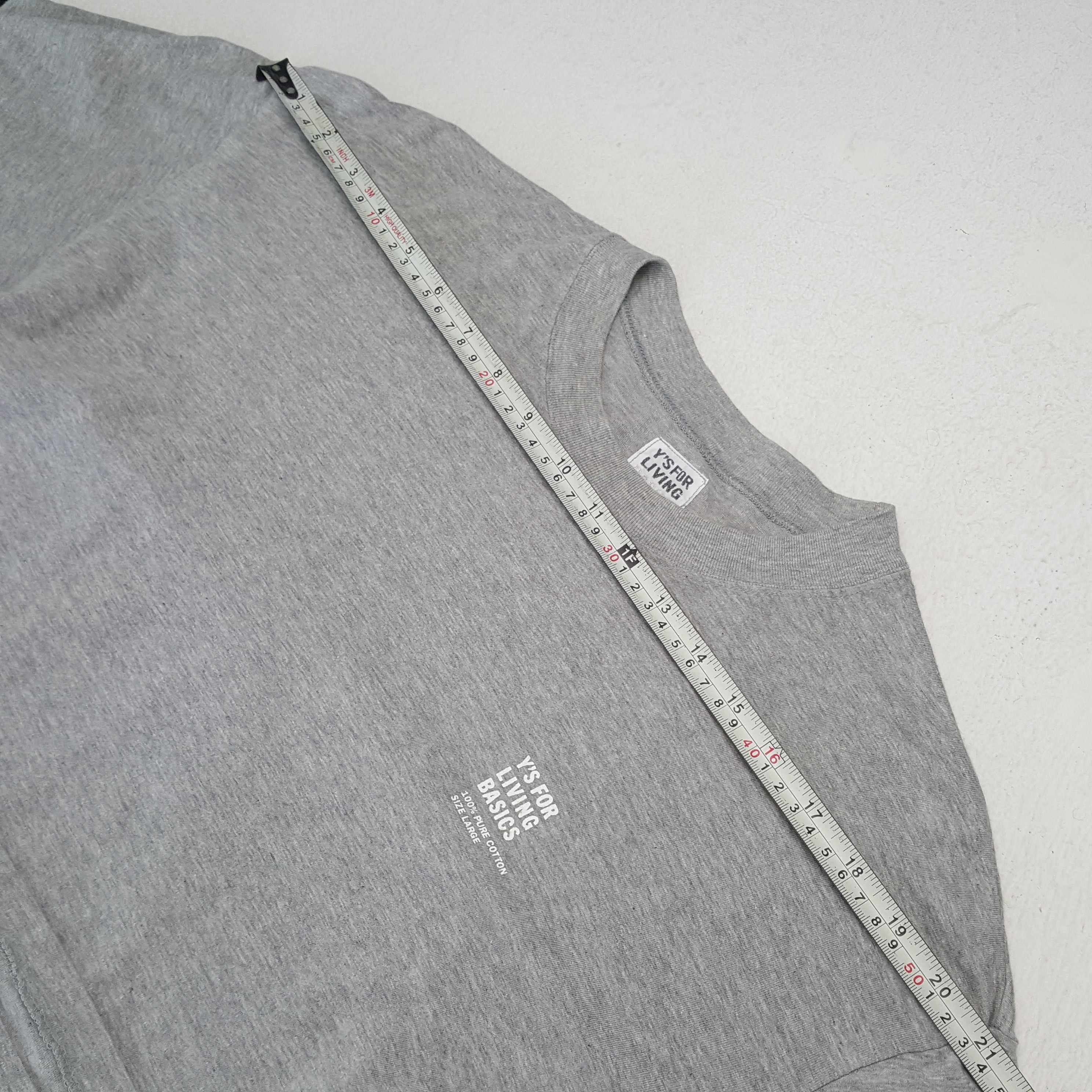 Vintage Ys FOR LIVING BASIC Japan Designer T-shirt C285N42