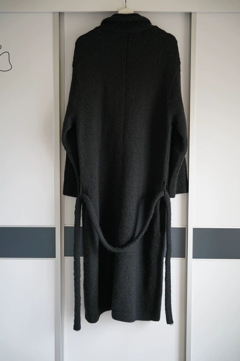 Yohji Yamamoto Yohji Yamamoto Yohji Yamamoto Knitted Wool Coat with Belt Size US M / EU 48-50 / 2 - 2 Thumbnail