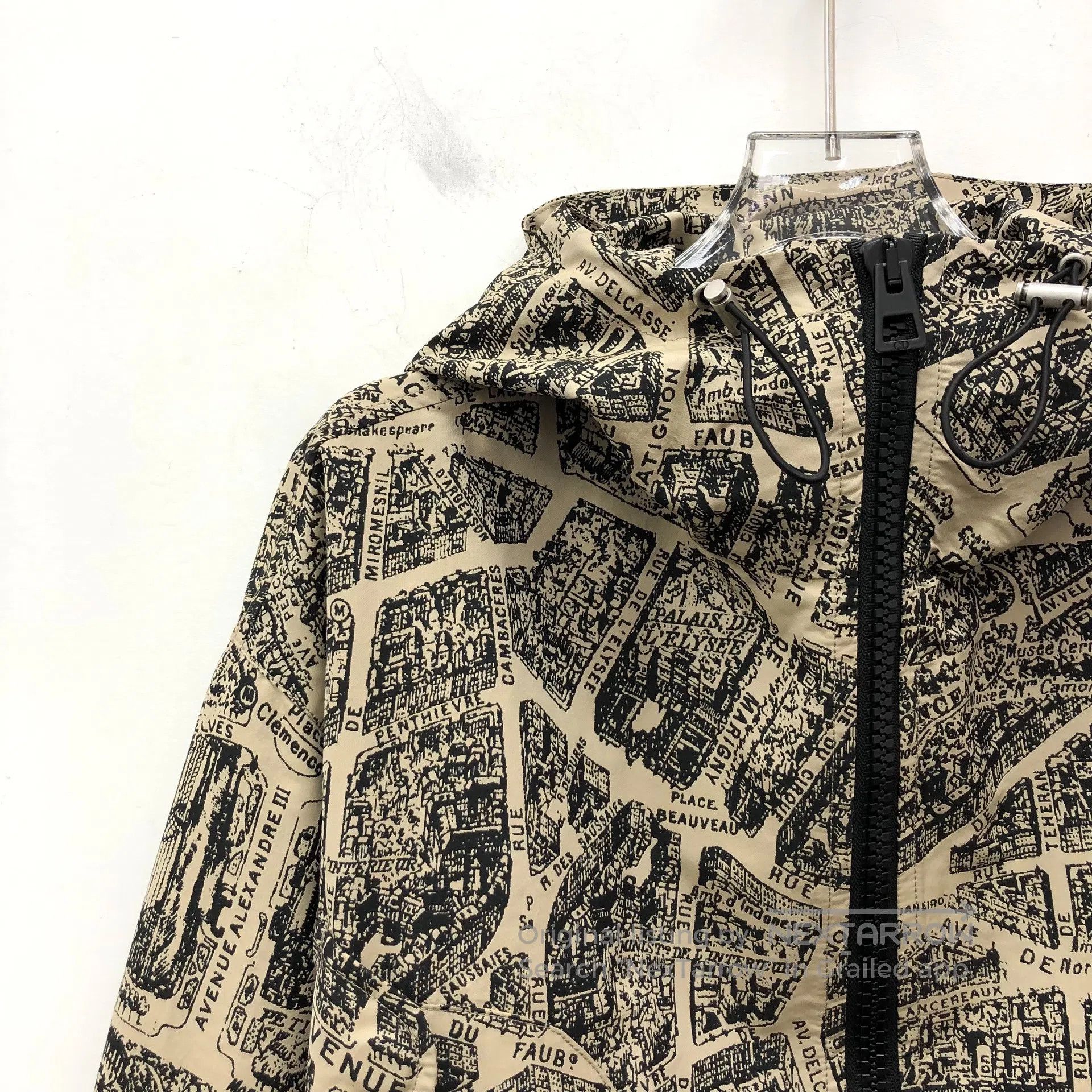 Dior Dior Brown City Map Printed Hooded Zipper Long Sleeve Jack Size US XS / EU 42 / 0 - 3 Thumbnail