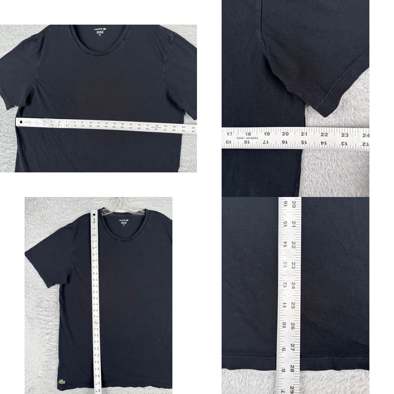 Lacoste Lacoste Women's T-Shirt XL Black Short Sleeve Round Neck Cotton Jersey Basic Casual Summer Spring Size XL / US 12-14 / IT 48-50 - 8 Thumbnail