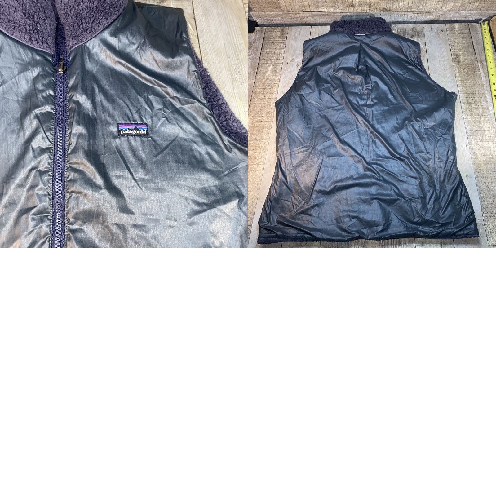 Patagonia Patagonia Los Lobos Reversible Fleece Vest Deep Pile Sz L Women Gray Reversible Vest Loss Lobos Fleece Vest Size L / US 10 / IT 46 - 8 Thumbnail