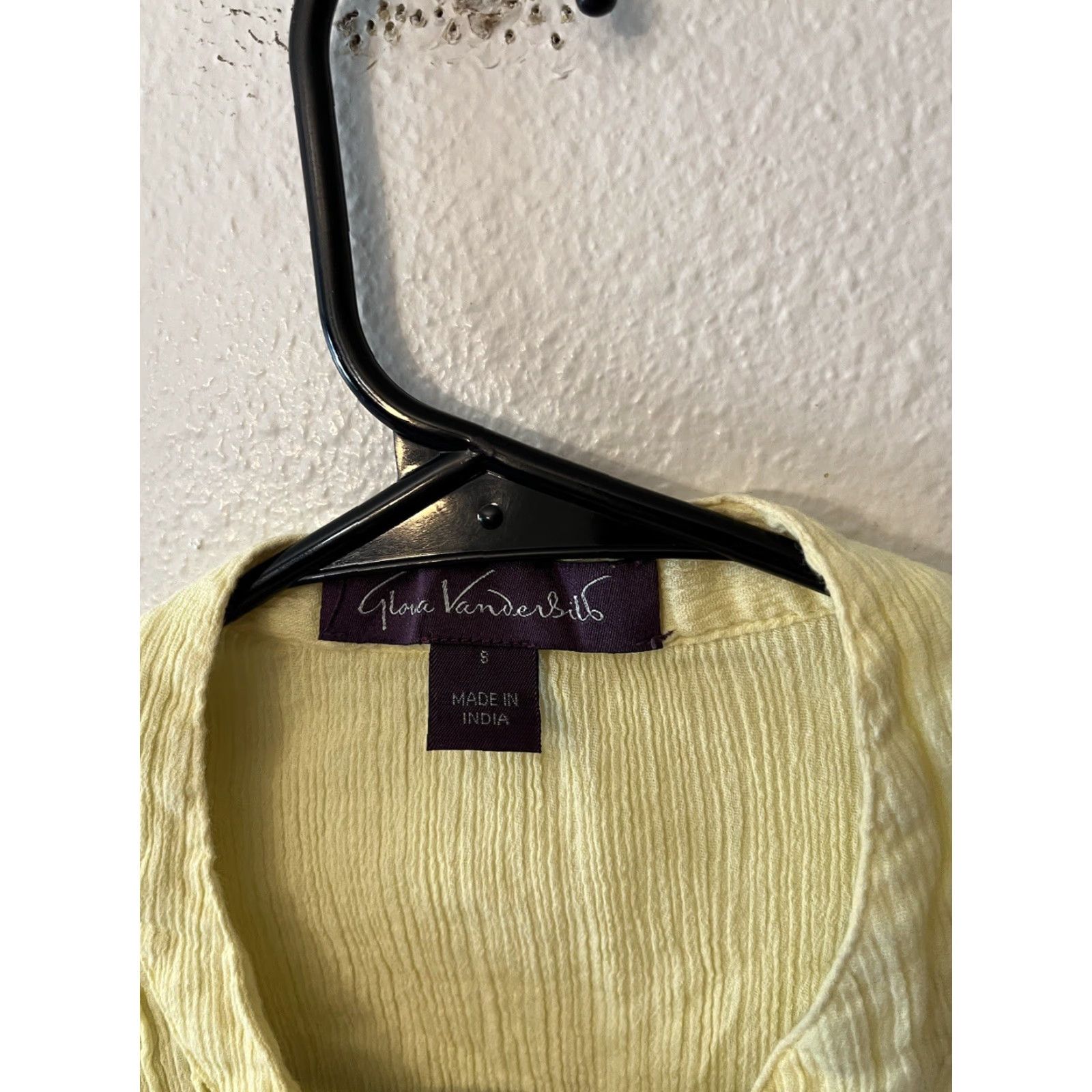 Gloria Vanderbilt VINTAGE Gloria Vanderbilt Women's Tank Top Small Yellow Sleeveless Linen V-Neck 80s Casual Office Size S / US 4 / IT 40 - 2 Thumbnail