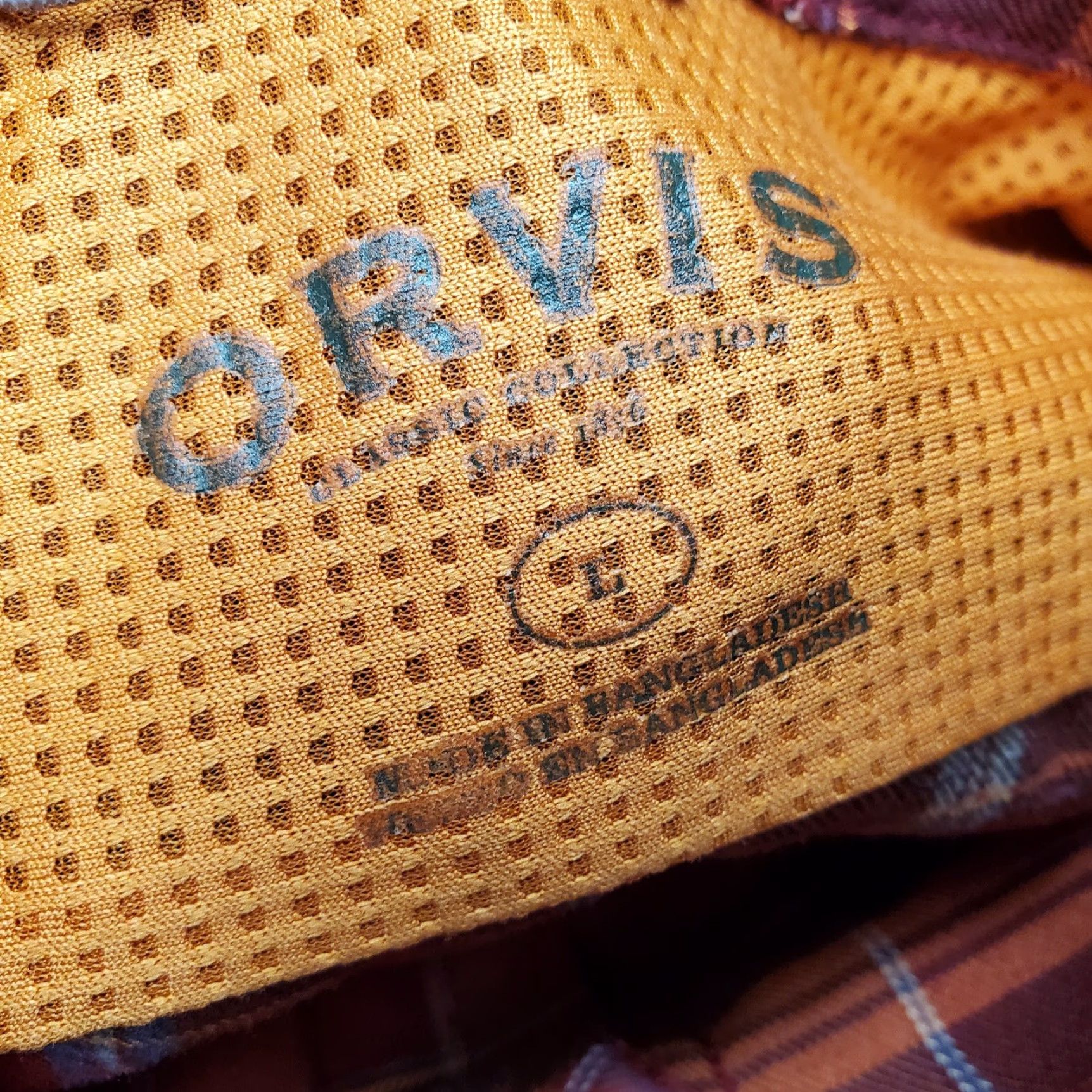 Orvis Orvis Shirt Mens Large Red Plaid Classic Collection Performance Outdoor Fishing Size US L / EU 52-54 / 3 - 4 Thumbnail