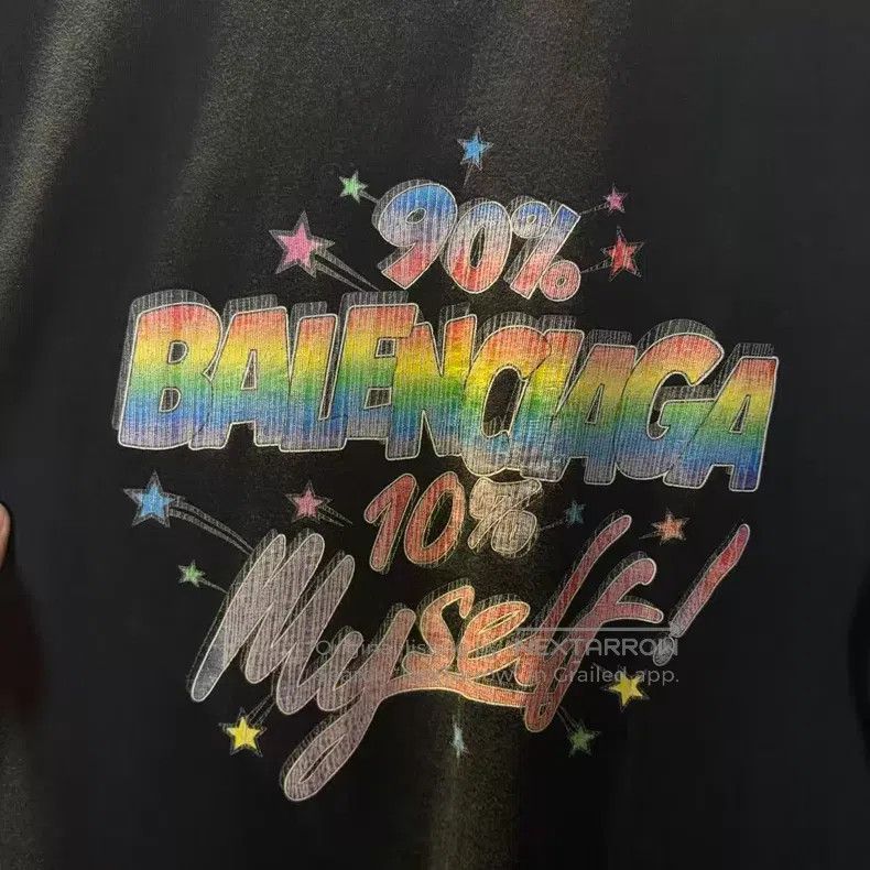Balenciaga Balenciaga Rainbow Splatter Printed Short Sleeve Size US XS / EU 42 / 0 - 4 Thumbnail