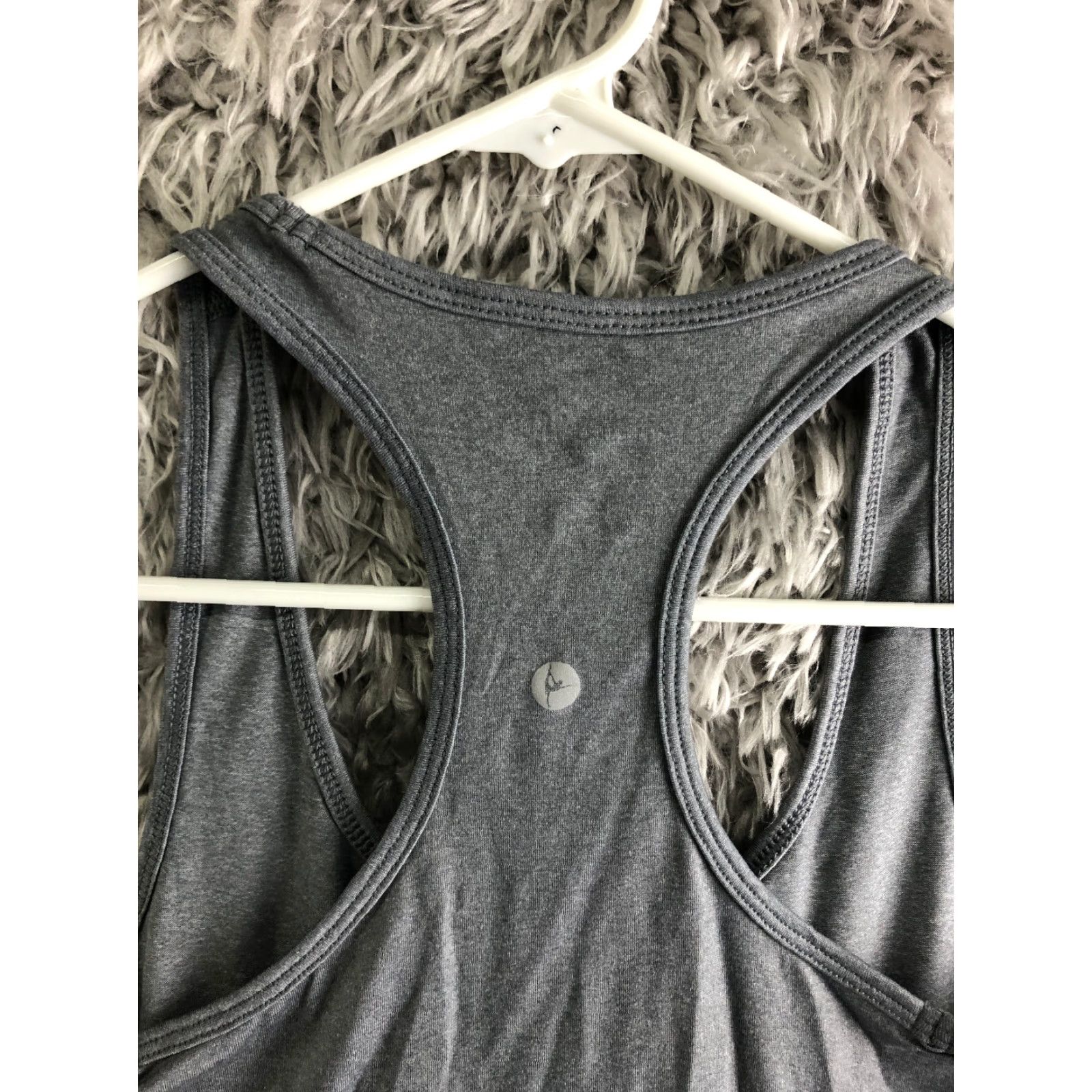 Vintage 90 Degree by Reflex Tank Top Womens S Racerback Sleeveless Top Gray Stretch Racerback Tank Women S Size S / US 4 / IT 40 - 7 Thumbnail