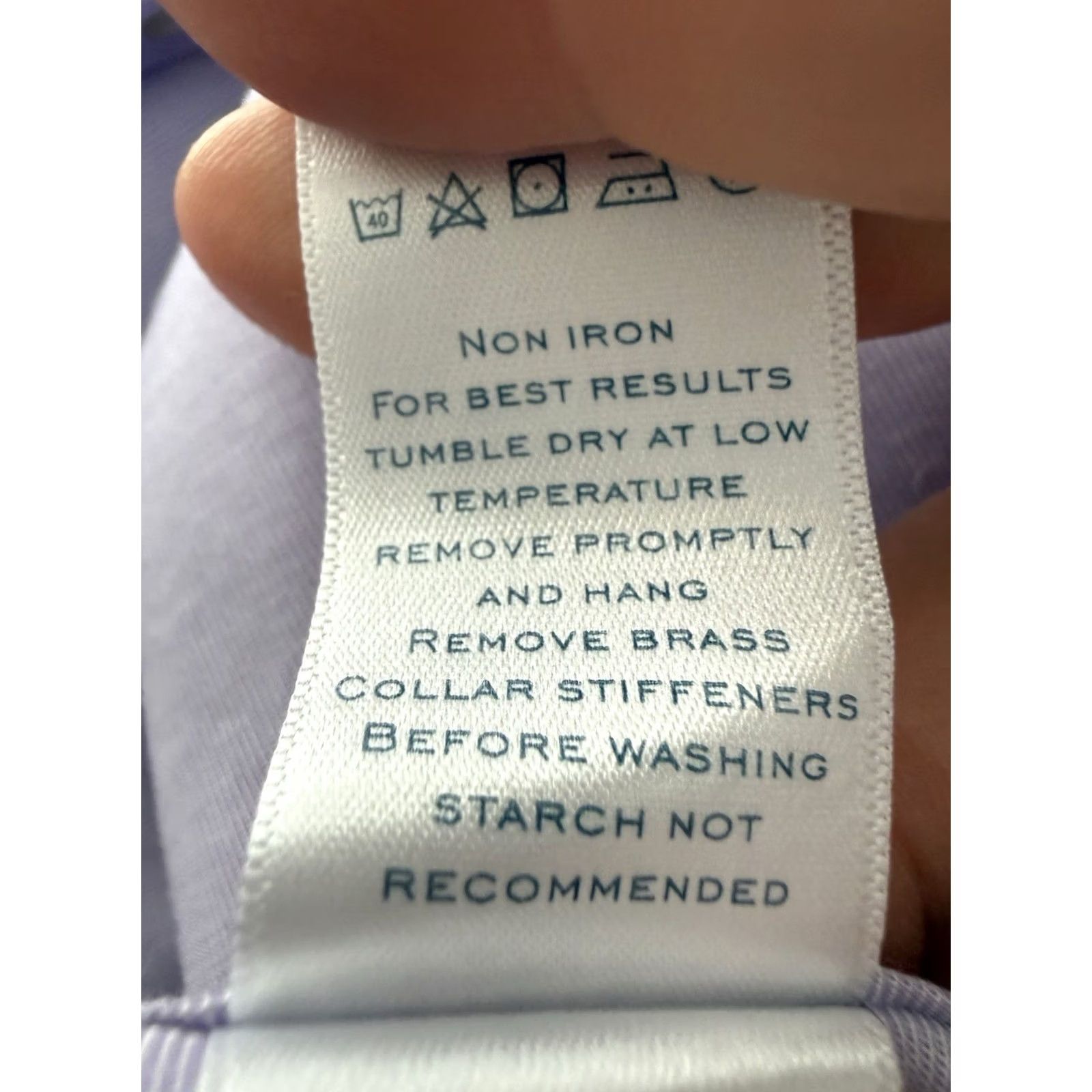 Charles Tyrwhitt CHARLES TYRWHITT Classic Dress Shirt 18 35 Non Iron Lavender Purple Cotton Button-Down Long Sleeve Mens Shirt Size 48R - 6 Thumbnail