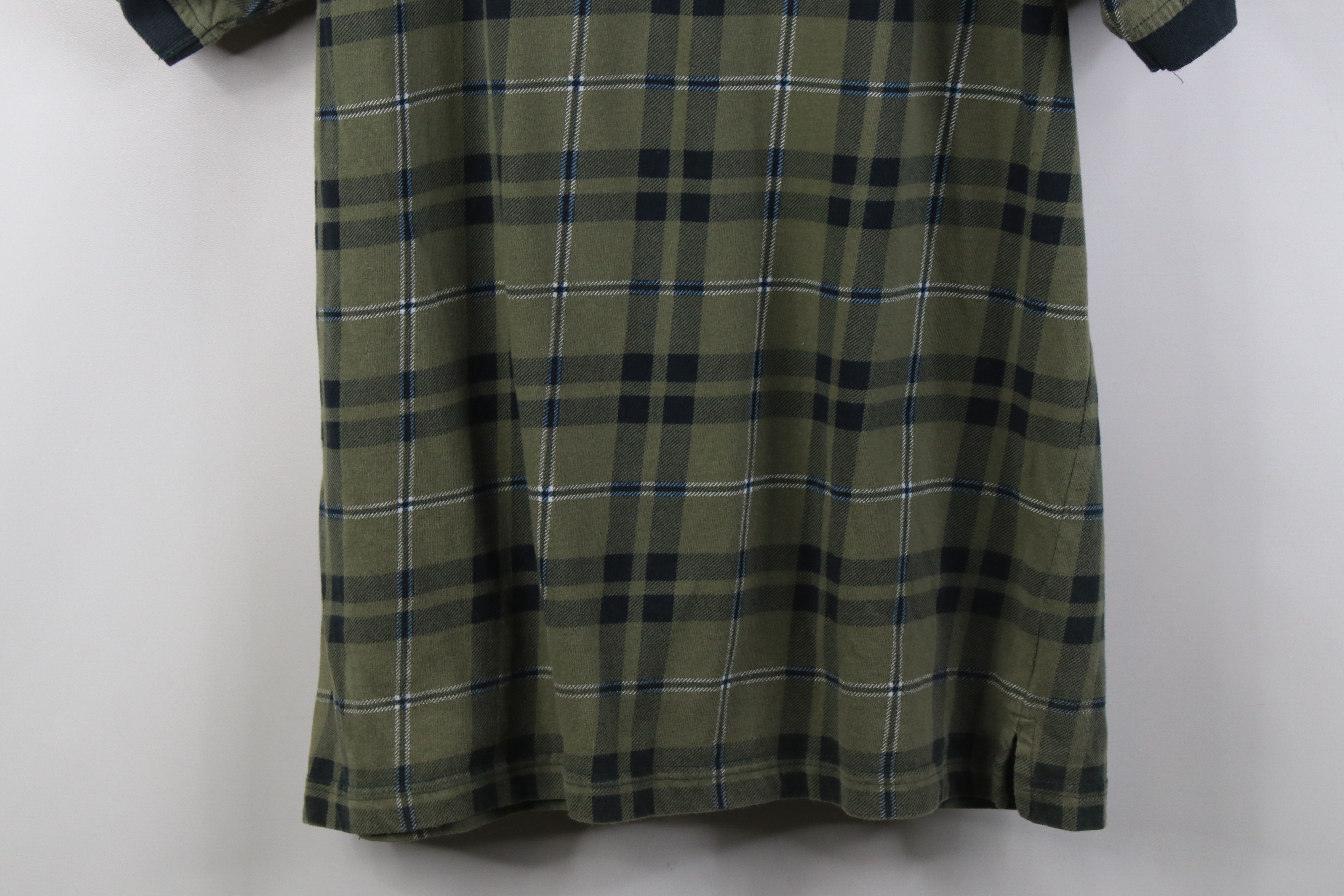 Vintage Vintage 90s Streetwear Baggy Fit Knit Golf Polo Shirt Plaid Size US L / EU 52-54 / 3 - 11 Thumbnail