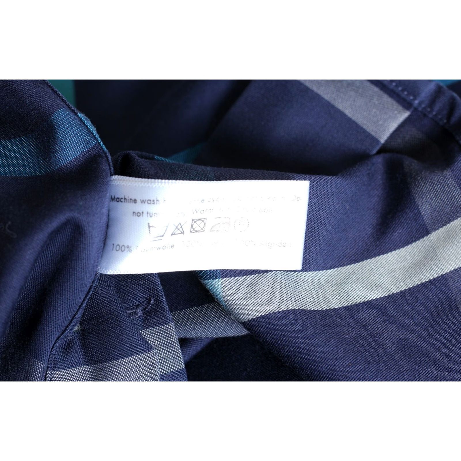 Eton ETON Shirt Men L Blue Check Long Sleeve Signature Twill Casual Formal Button-Up Regular Fit Size US L / EU 52-54 / 3 - 6 Thumbnail
