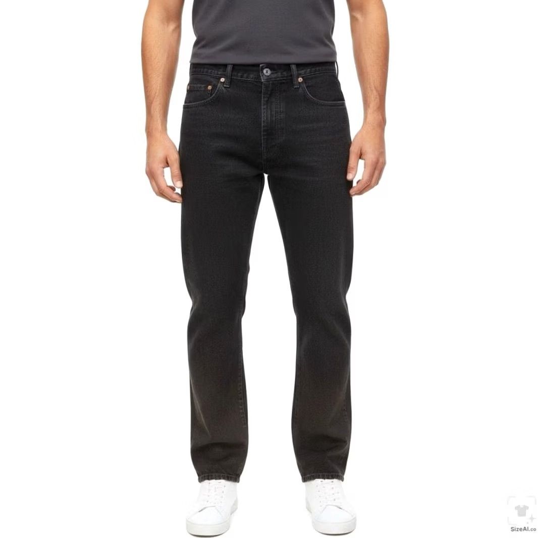 Levi's Levi's 550 Jeans Mens 36x30 Black Dark Wash Relaxed Tapered Zip Fly Denim Size US 36 / EU 52 - 4 Thumbnail