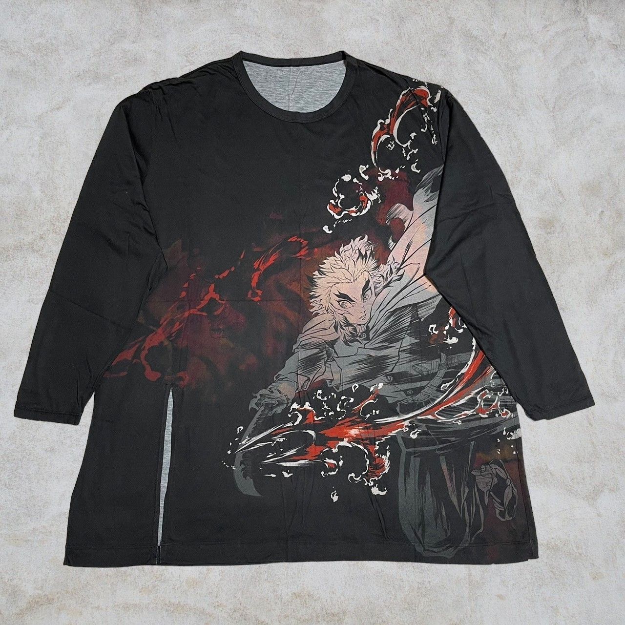 Yohji Yamamoto 22ss Ground Y x Demon SlayerLong Sleeve Top Kyojuro Rengoku Size US L / EU 52-54 / 3 - 1 Thumbnail