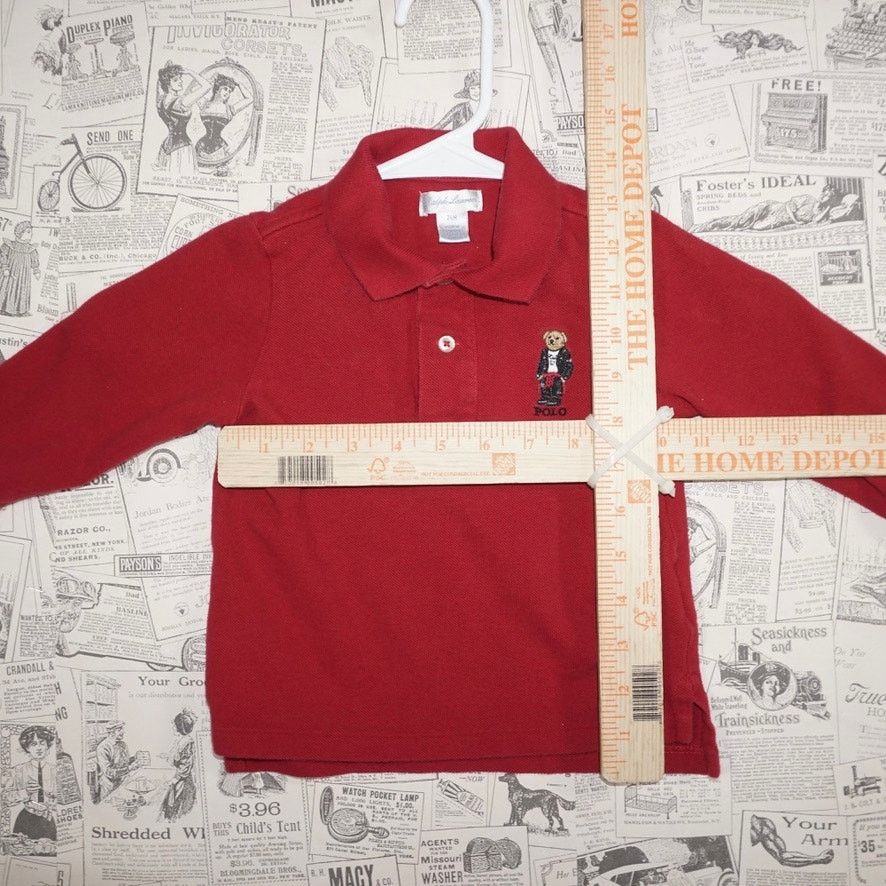 Polo Ralph Lauren 24M - Vintage Y2K Polo Ralph Lauren embroider bear LS shirt Size US S / EU 44-46 / 1 - 4 Thumbnail