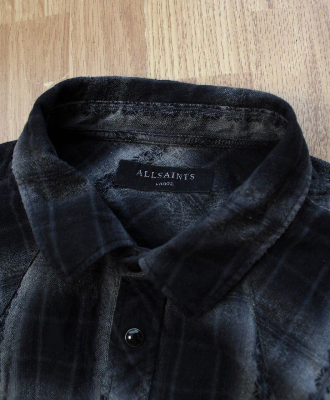 Allsaints 🔥 Allsaints Hellertown Flannel Plaid LS Button Up Shirt Y2K Size US L / EU 52-54 / 3 - 3 Thumbnail