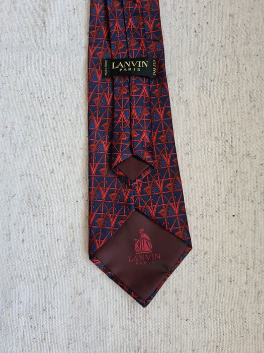 lanvin silk tie