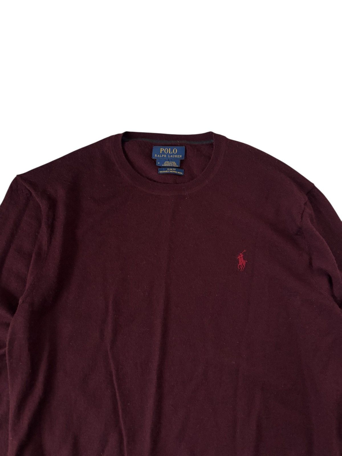 Polo Ralph Lauren Polo Ralph Lauren Crewnek Wool Sweater Size US M / EU 48-50 / 2 - 2 Thumbnail