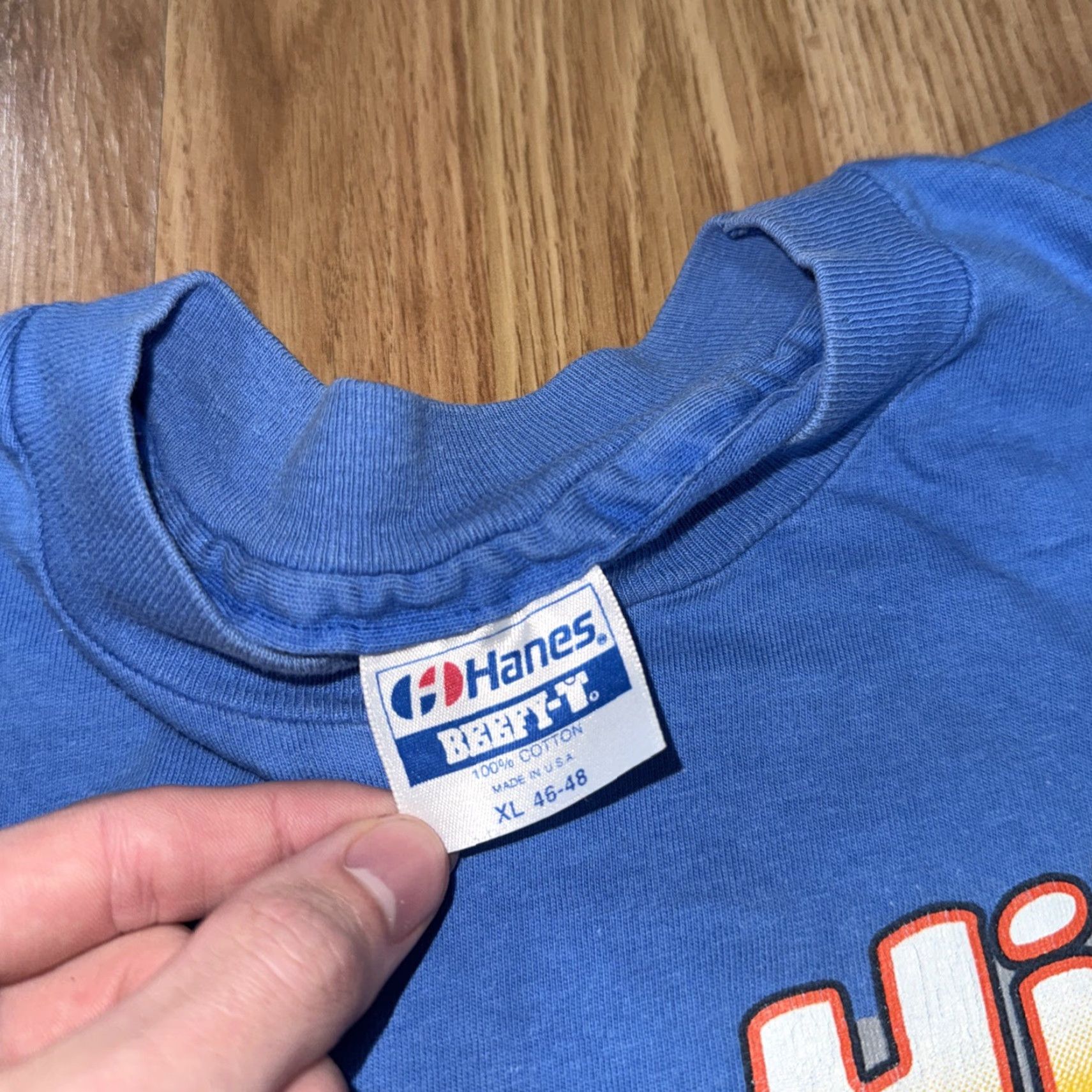 Camel VINTAGE 1991 Camel Pro Black Hills Flat Track Racing AMA Tee XL Blue Cotton Shirt Mens Size US XL / EU 56 / 4 - 4 Thumbnail
