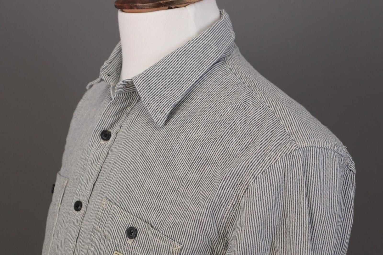 Denim & Supply Ralph Lauren Denim & Supply Ralph Lauren Gray Pockets Shirt Sz L Size US L / EU 52-54 / 3 - 9 Thumbnail