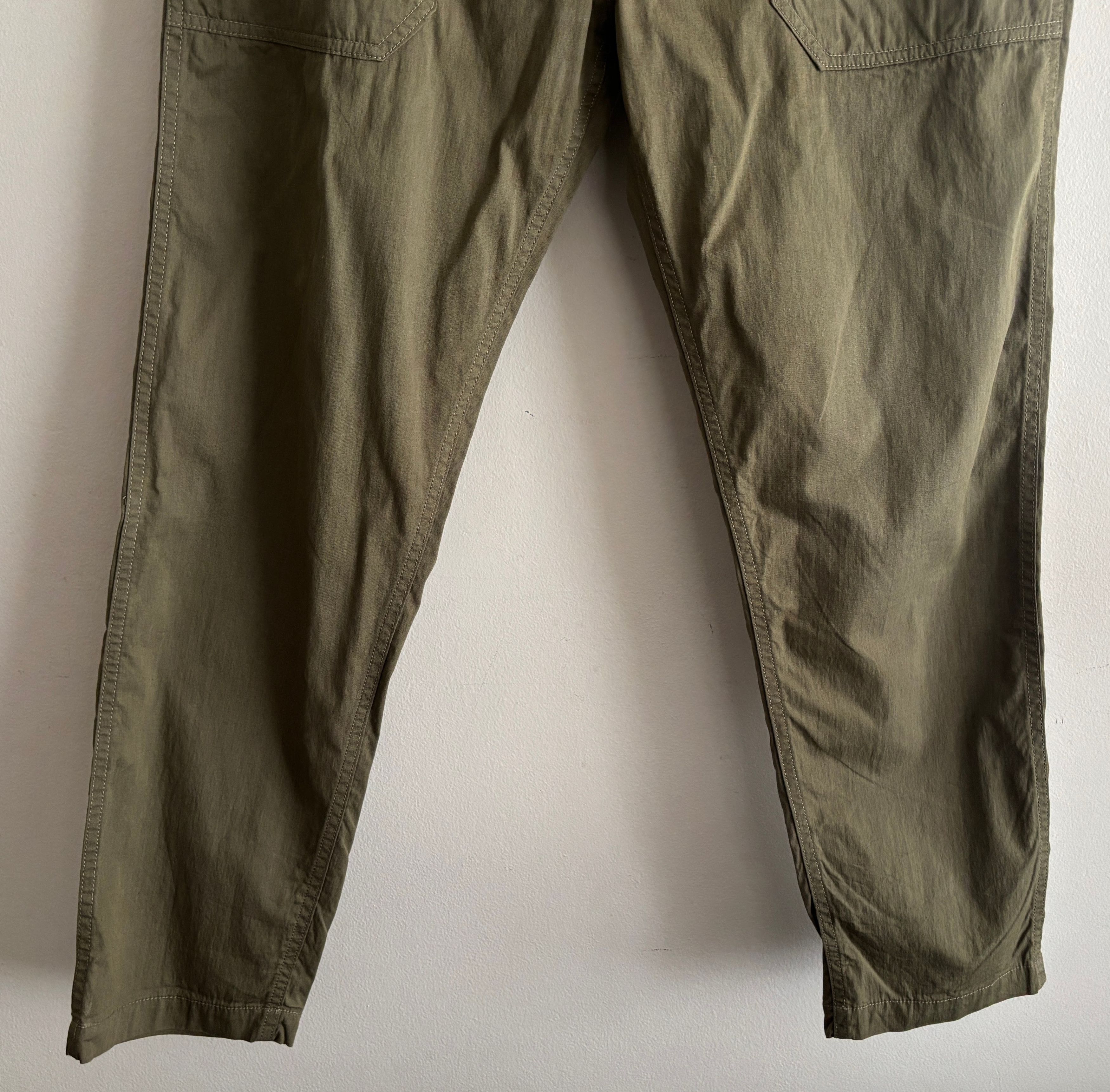 Buck Mason $215 Olive Green Ripstop Belted Fatigue Pants- 31-32 x29 Size US 32 / EU 48 - 3 Thumbnail