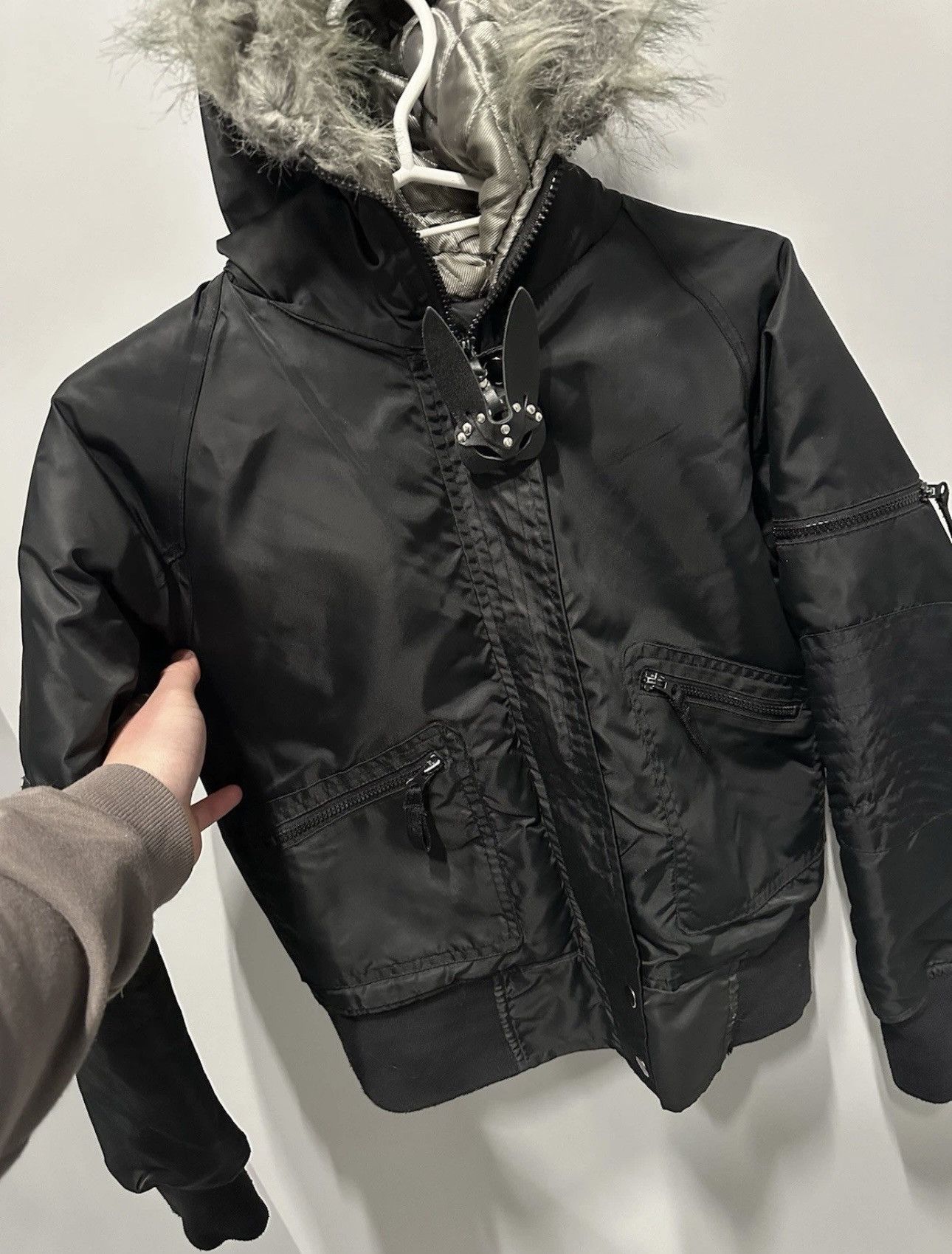 Hysteric Glamour Vintage Avant Garde Japanese Hysteric Style Boomber Fur Y2K Size S / US 4 / IT 40 - 6 Thumbnail
