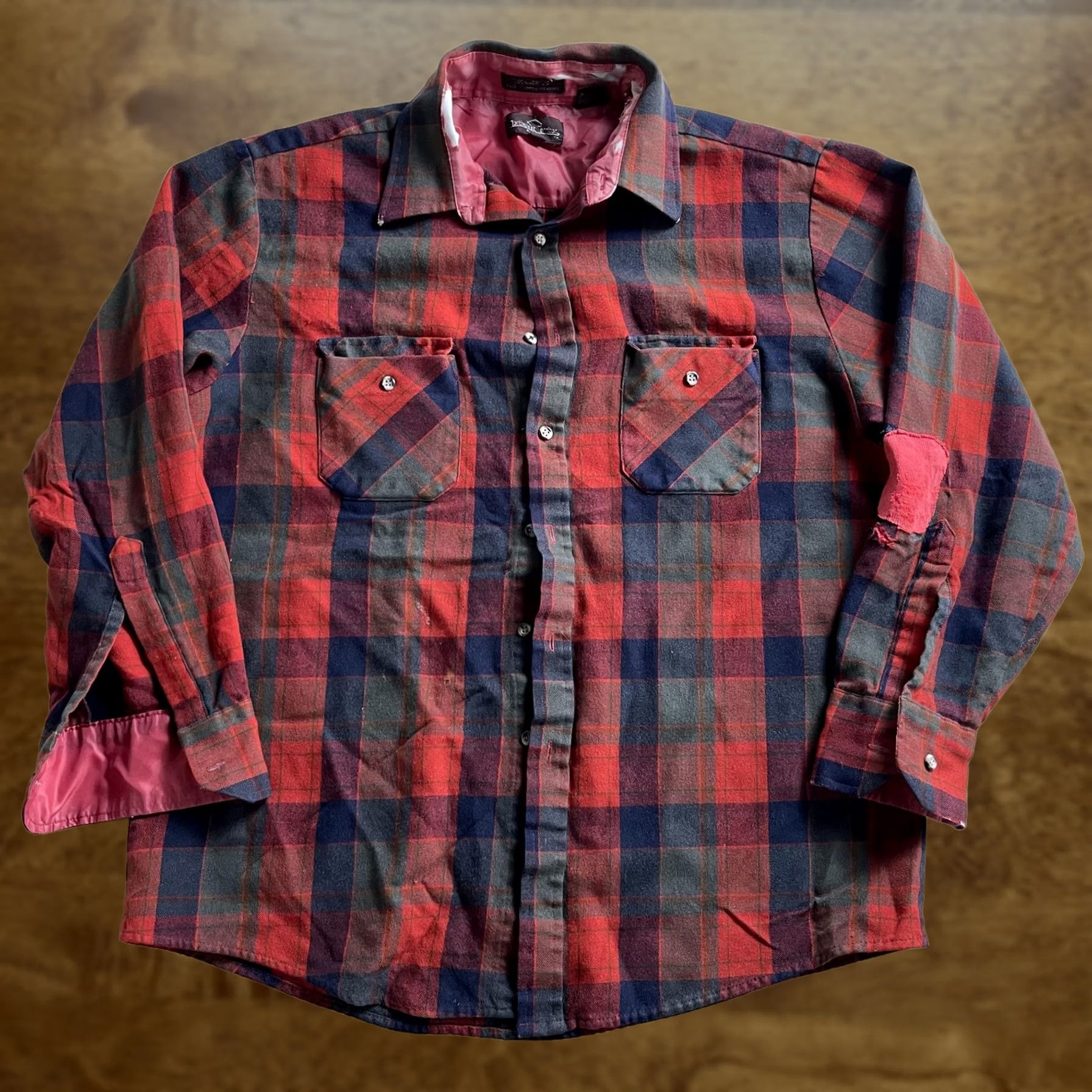 Vintage VINTAGE Northwest Territory Flannel Shirt Mens Large Red Plaid Lined Workwear Size US L / EU 52-54 / 3 - 1 Thumbnail
