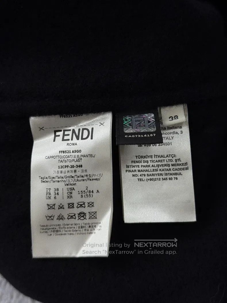 Fendi Fendi Black Mink Pocket Patch Fur Coat Size XS / US 0-2 / IT 36-38 - 5 Thumbnail