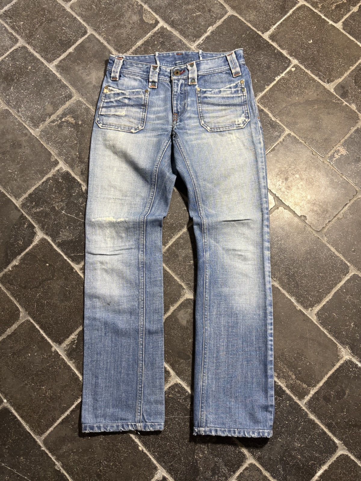 Diesel Vintage Diesel Jeans Y2K 2005 Made in Italy Denim Keate Blue Size 26" / US 2 / IT 38 - 19 Thumbnail