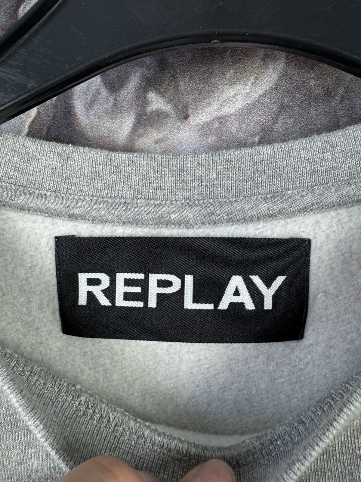 Replay Mens Replay Sweatshirt Logo Grey Pullover Size Large Size US L / EU 52-54 / 3 - 6 Thumbnail