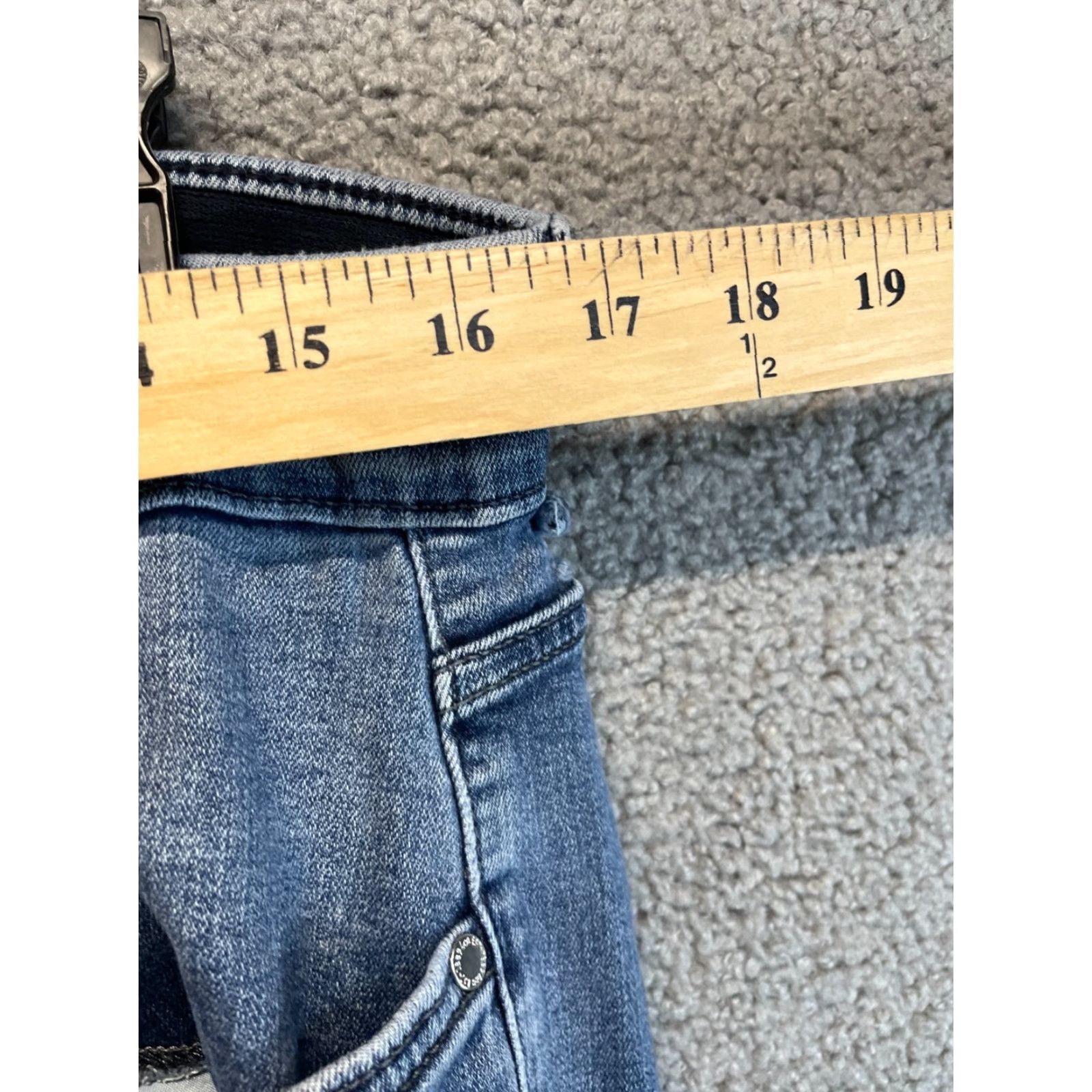 Lee Lee Jeans Womens Size 32 Blue Bootcut Mid Rise Ankle Pants Size 24" / US 00 / IT 34 - 3 Thumbnail