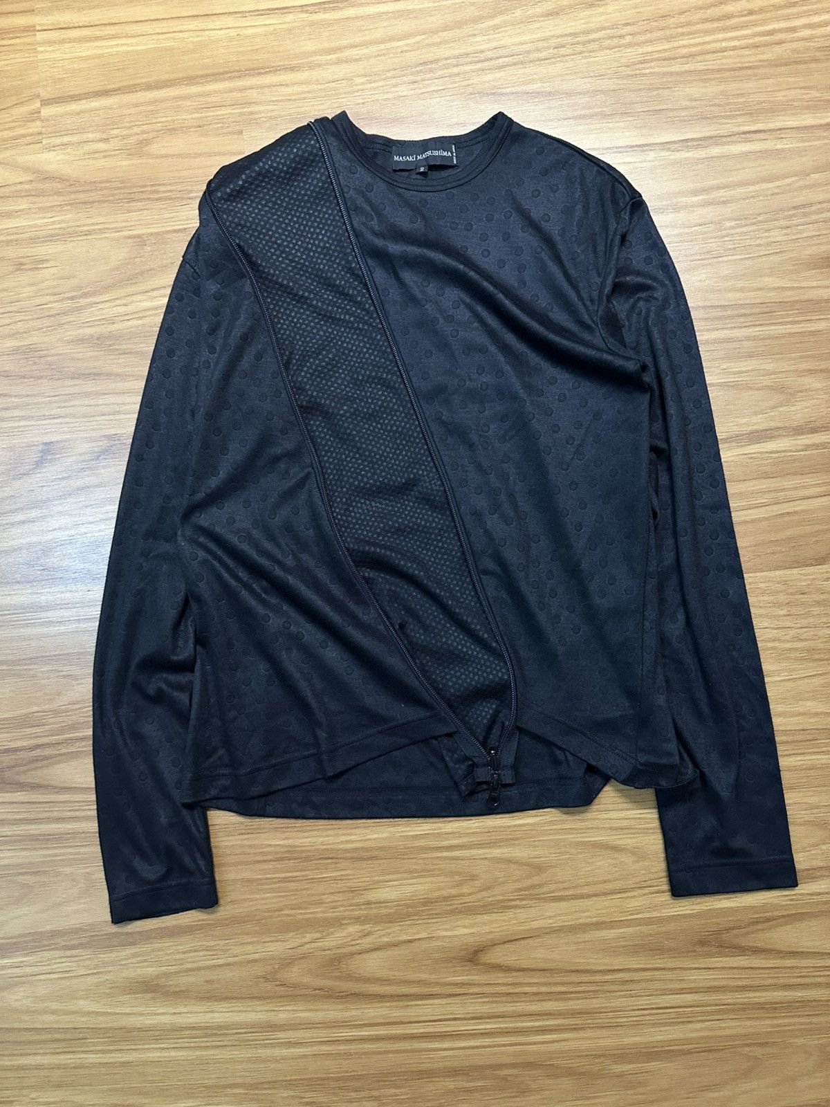 Masaki Matsushima Masaki Matsushima Asymmetrical Zipper Mesh L/S Shirt Size US M / EU 48-50 / 2 - 17 Thumbnail