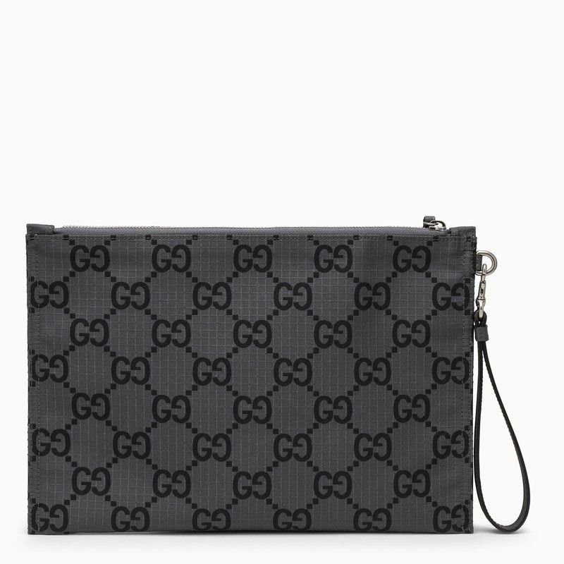 Gucci oc11z1225 Size: OS / GG Ripstop Pouch in Dark Grey Size ONE SIZE - 6 Thumbnail