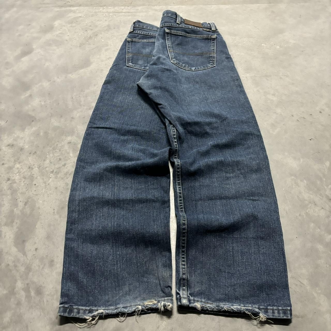 Japanese Brand × Vintage Crazy Vintage Y2K/2000s Grunge Dark Wash Essential Denim Jeans! Size US 33 - 4 Thumbnail