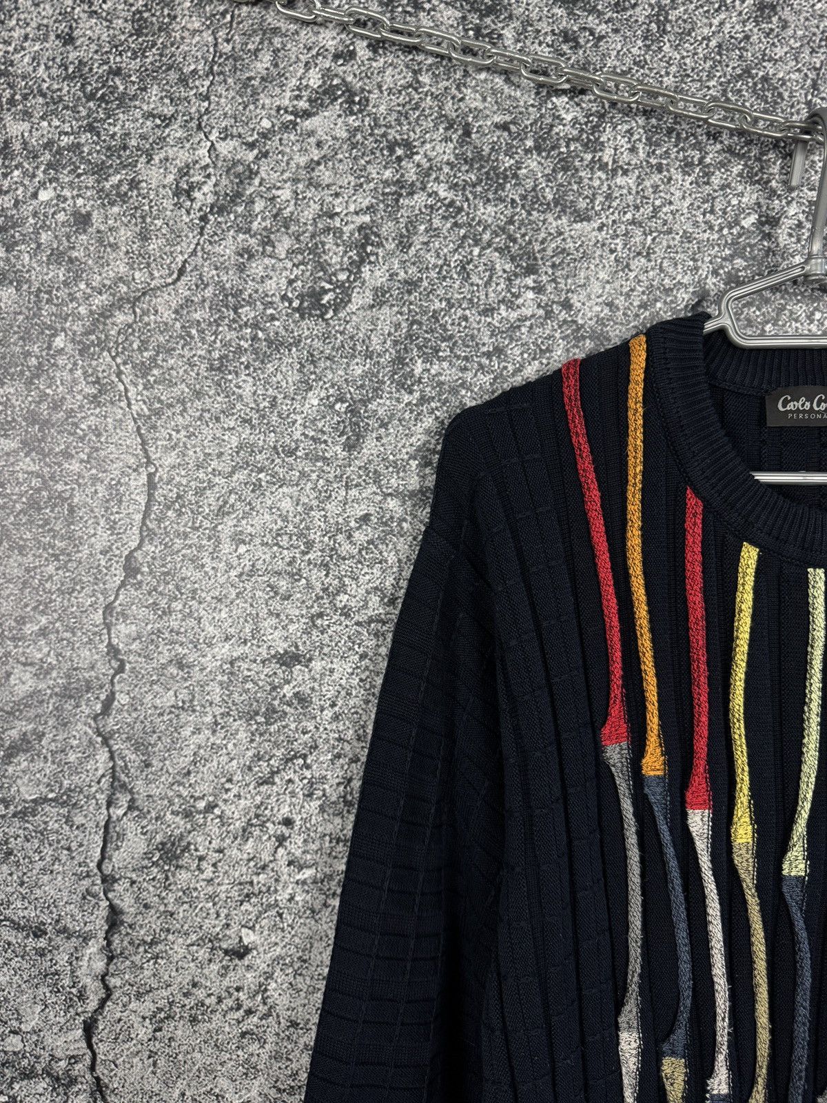 Carlo Colucci Carlo Colucci Personality Designer Knit Sweater Wool Size 52 Size US L / EU 52-54 / 3 - 3 Thumbnail