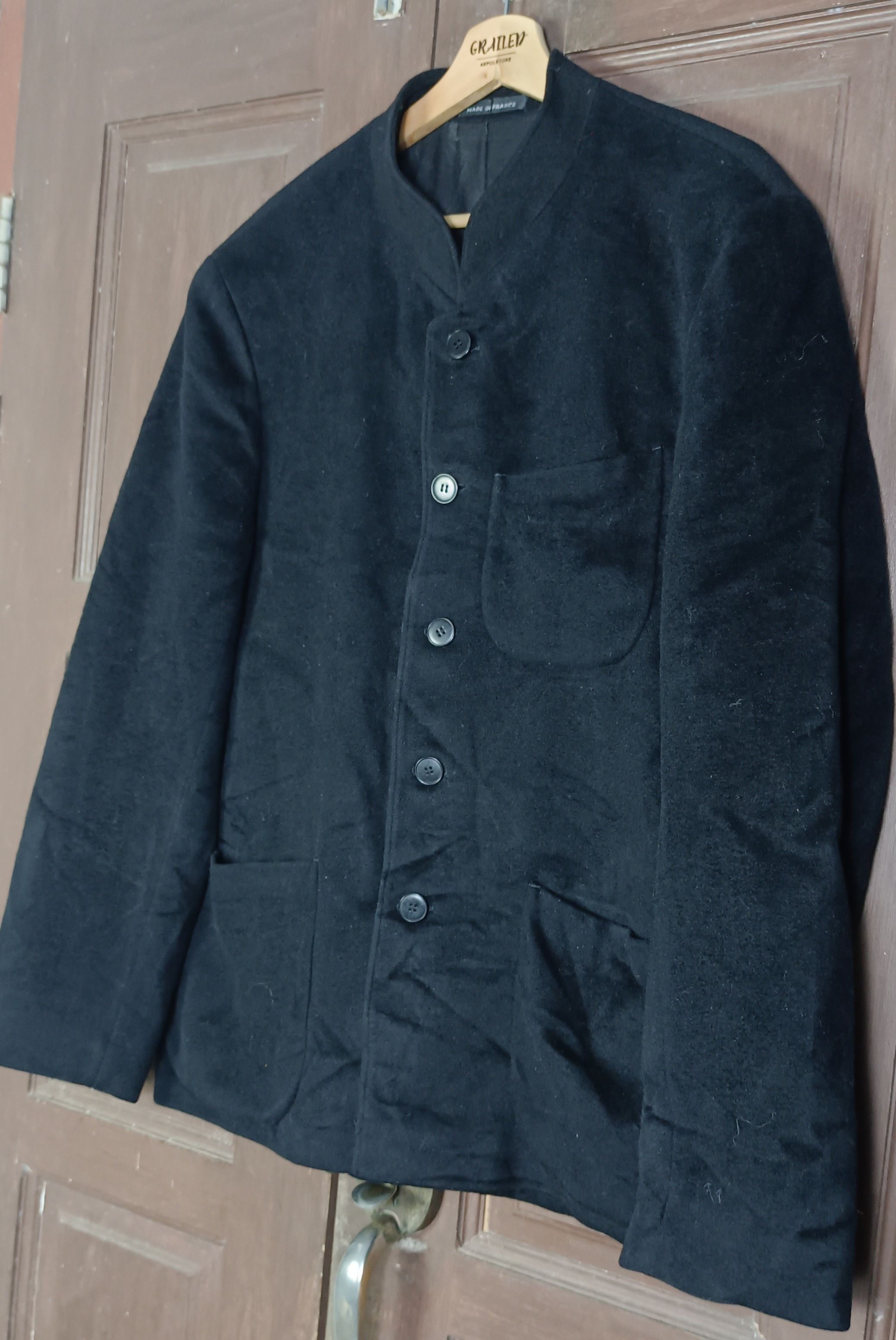 agnes b. Vintage💥 Agnes b. Homme Man Wool Jacket Size US L / EU 52-54 / 3 - 4 Thumbnail