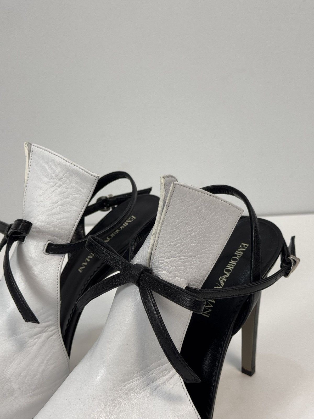 Armani Emporio Armani Leather heels White size 38.5 EU Size US 8.5 / IT 38.5 - 2 Thumbnail