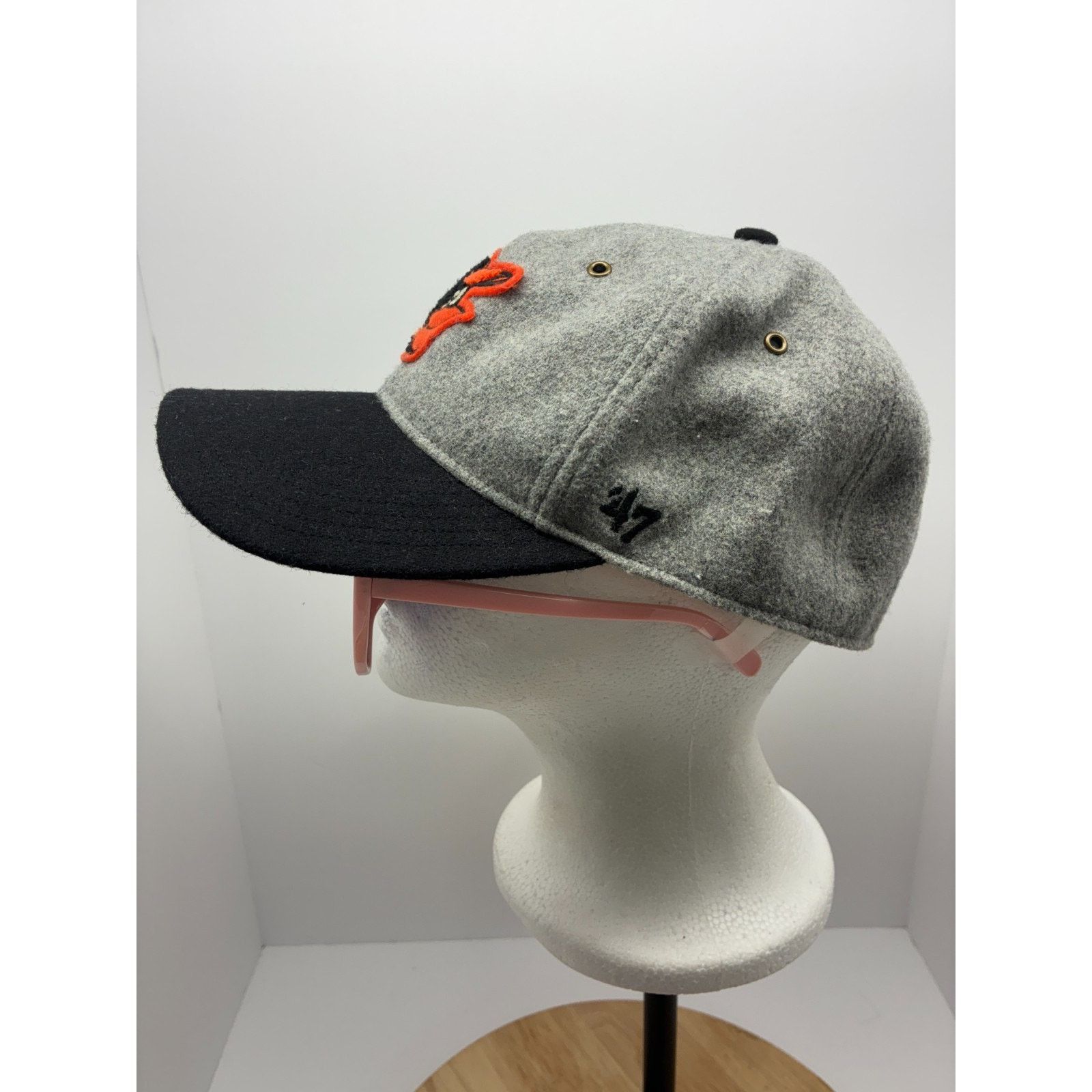 47 Brand Baltimore Orioles ’47 Brand Wool Blend Strapback Hat Gray Size ONE SIZE - 5 Thumbnail